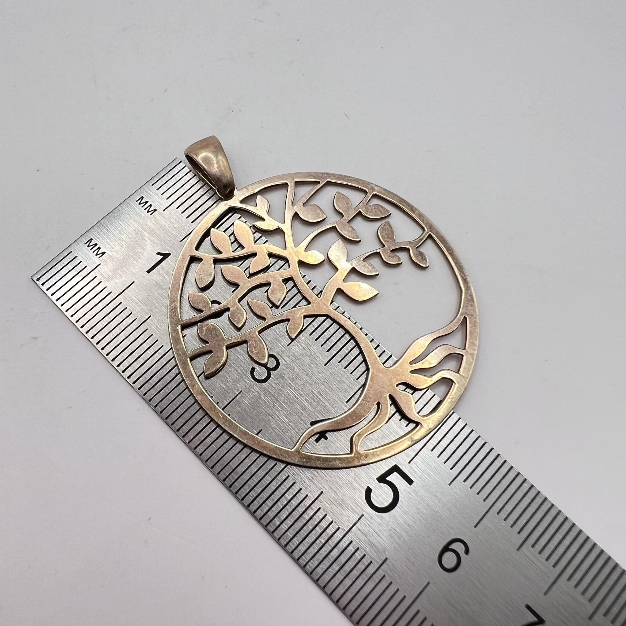 Vintage Vintage Jewelry Pendant Tree Gilt Sterling Silver 925 Size ONE SIZE - 6 Thumbnail