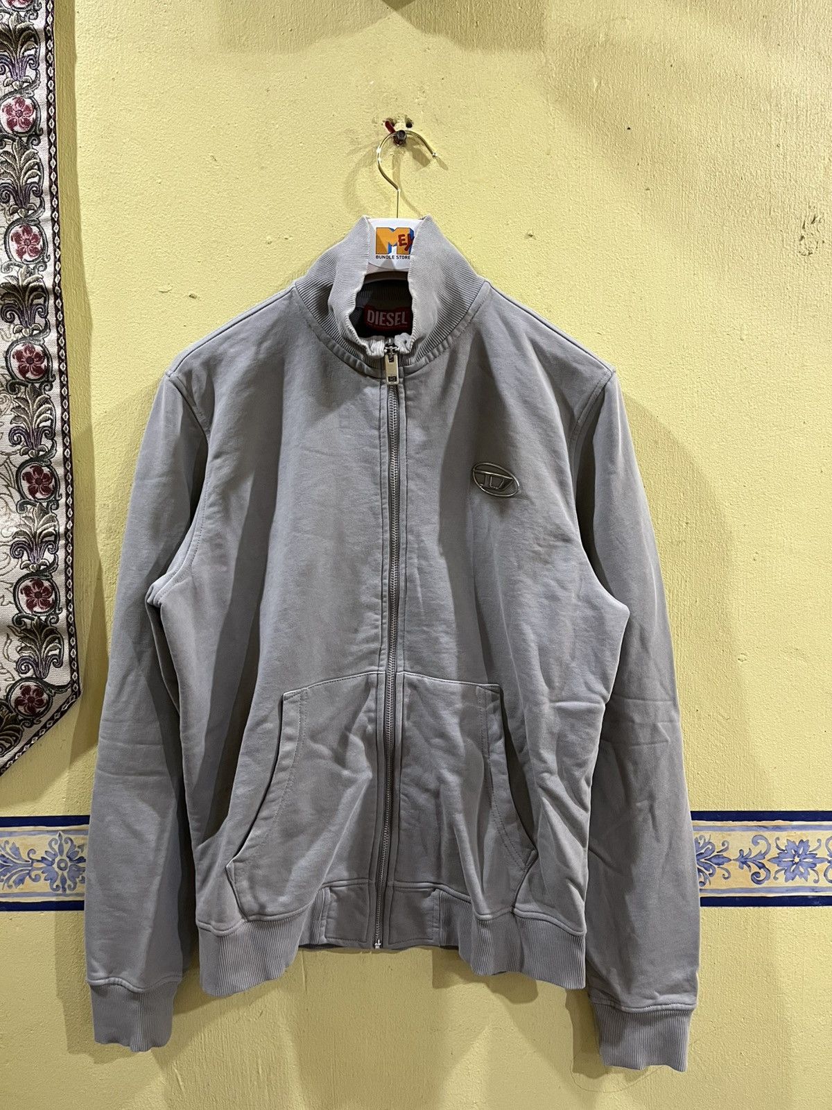 Diesel Diesel full-zip jacket with a high collar and front pockets Size US M / EU 48-50 / 2 - 1 Thumbnail