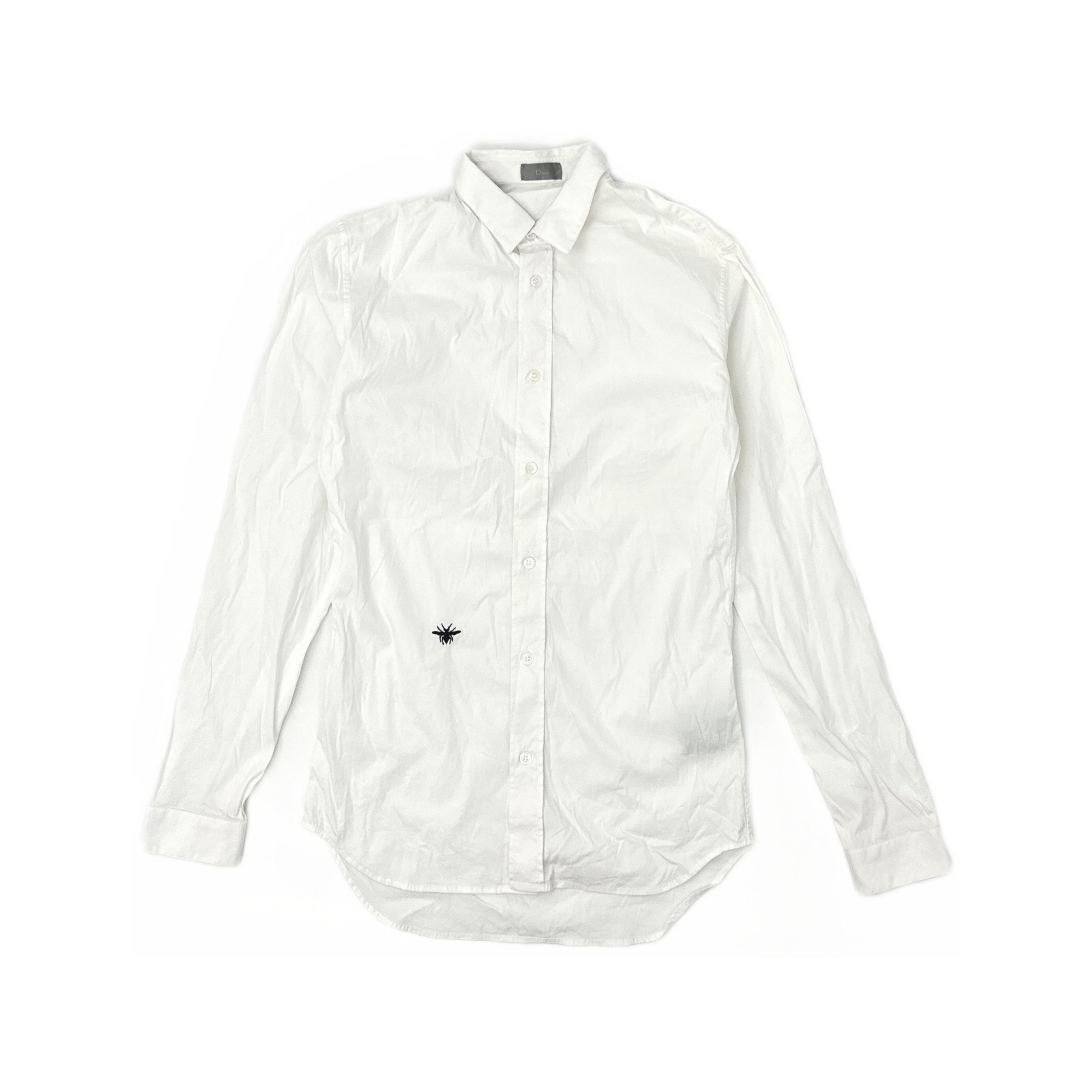 Dior Dior Bee Embroidery Shirt White Size S Size US S / EU 44-46 / 1 - 1 Thumbnail