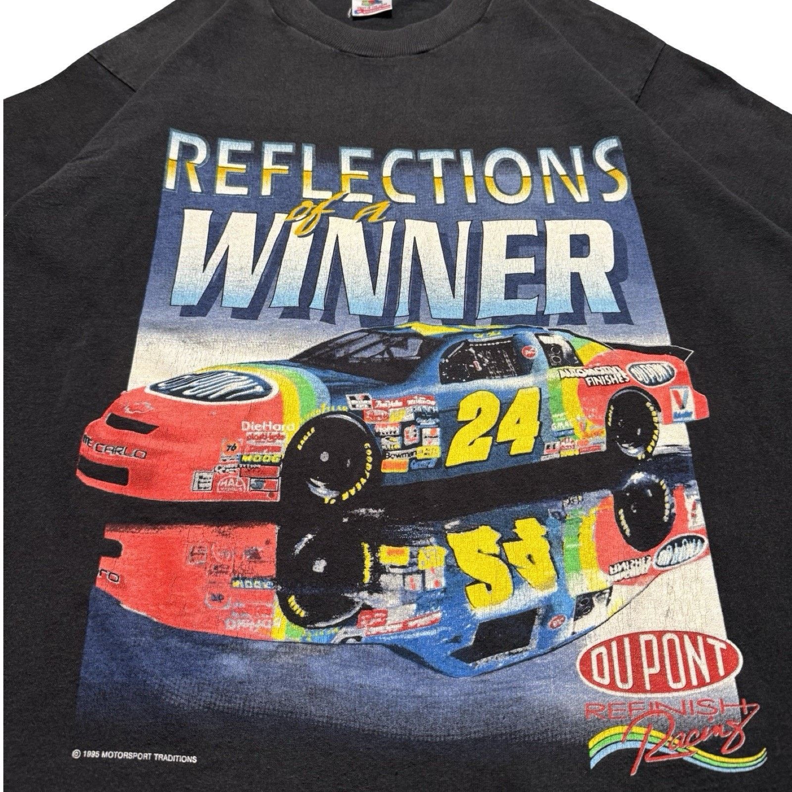 NASCAR Vintage 1995 Jeff Gordon NASCAR Racing DuPont T-Shirt L Size US L / EU 52-54 / 3 - 2 Thumbnail