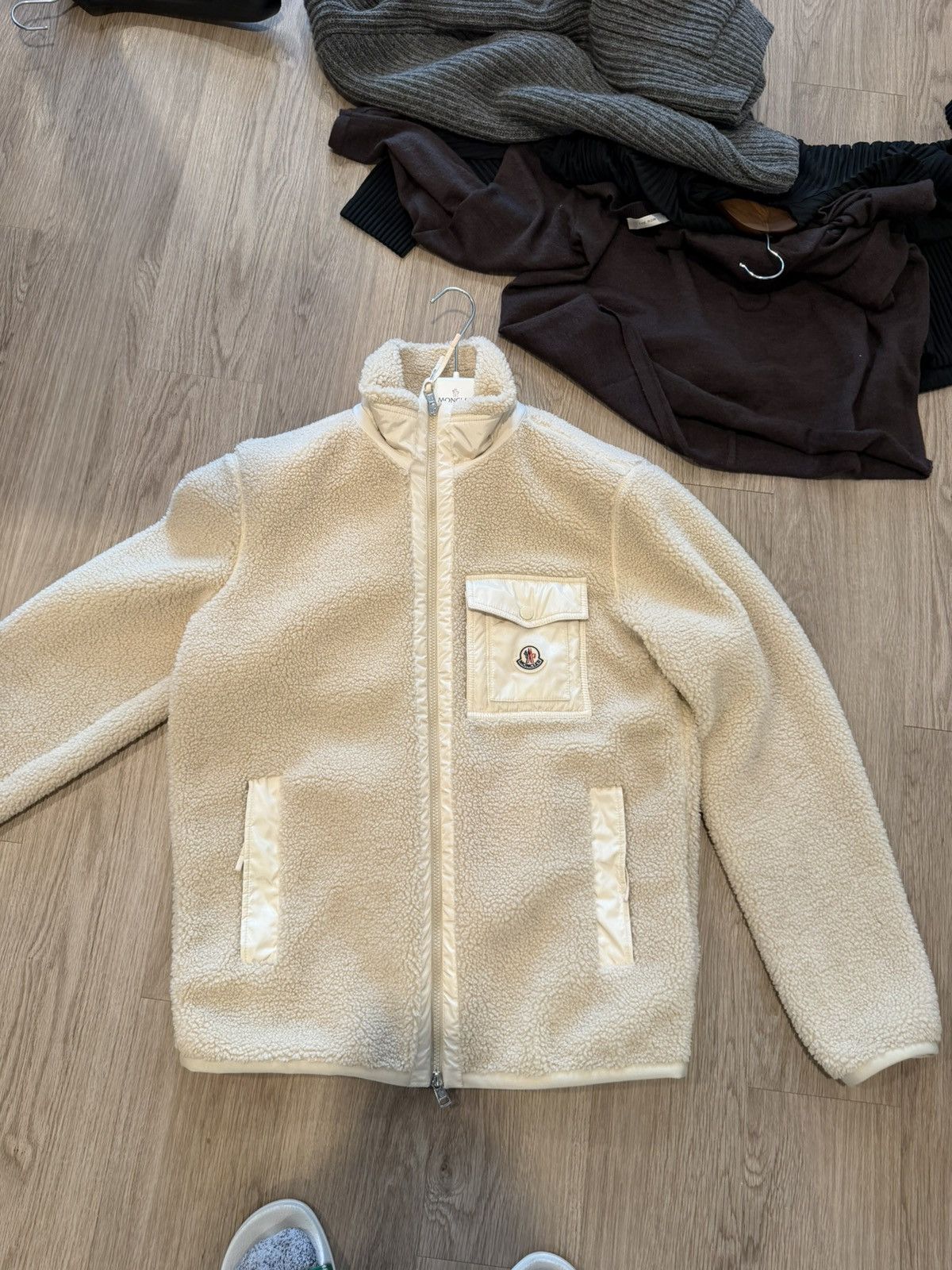 Moncler Moncler fleece zip up cardigan Sz Medium Size US M / EU 48-50 / 2 - 13 Thumbnail
