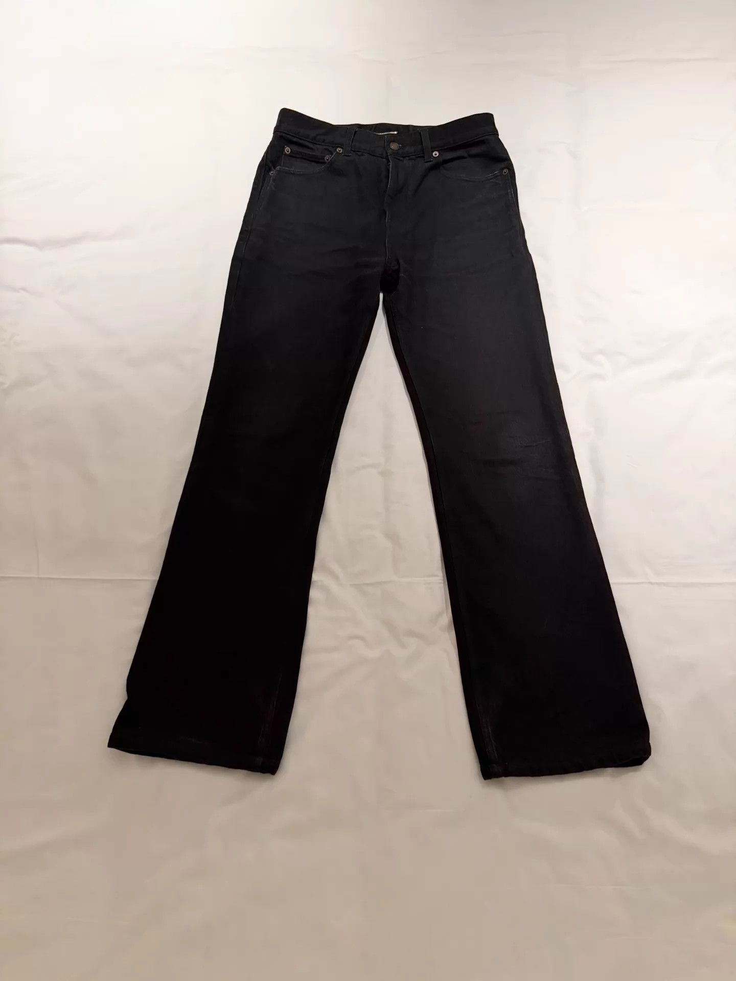 Saint Laurent Paris Saint Laurent SLP D25 Black Straight Leg Jeans Size US 30 / EU 46 - 1 Thumbnail