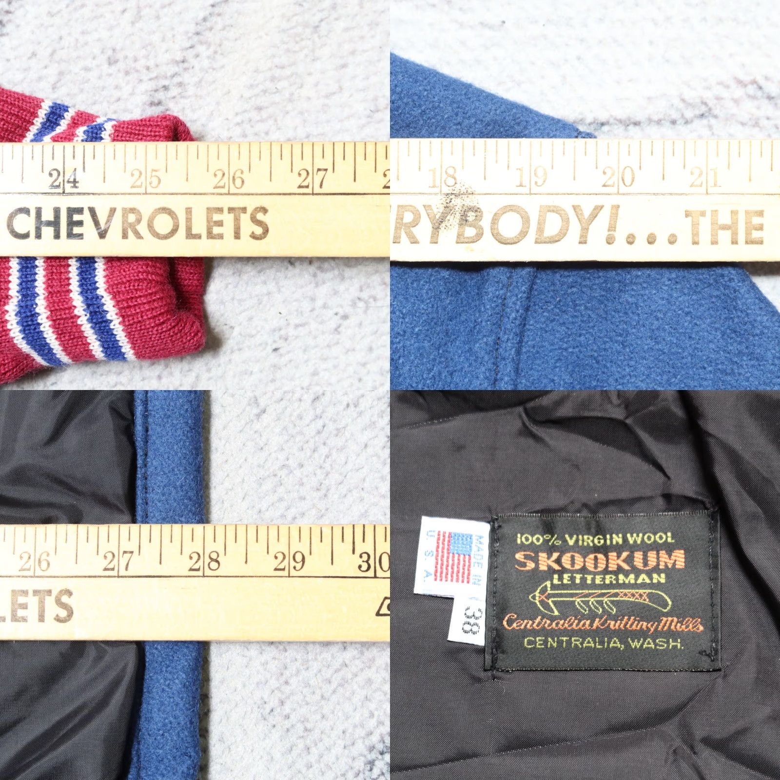 Vintage VINTAGE Skookum Wool Jacket - Size 38, Blue, Men's Jacket, Made in USA Size US XXS / EU 40 - 8 Thumbnail
