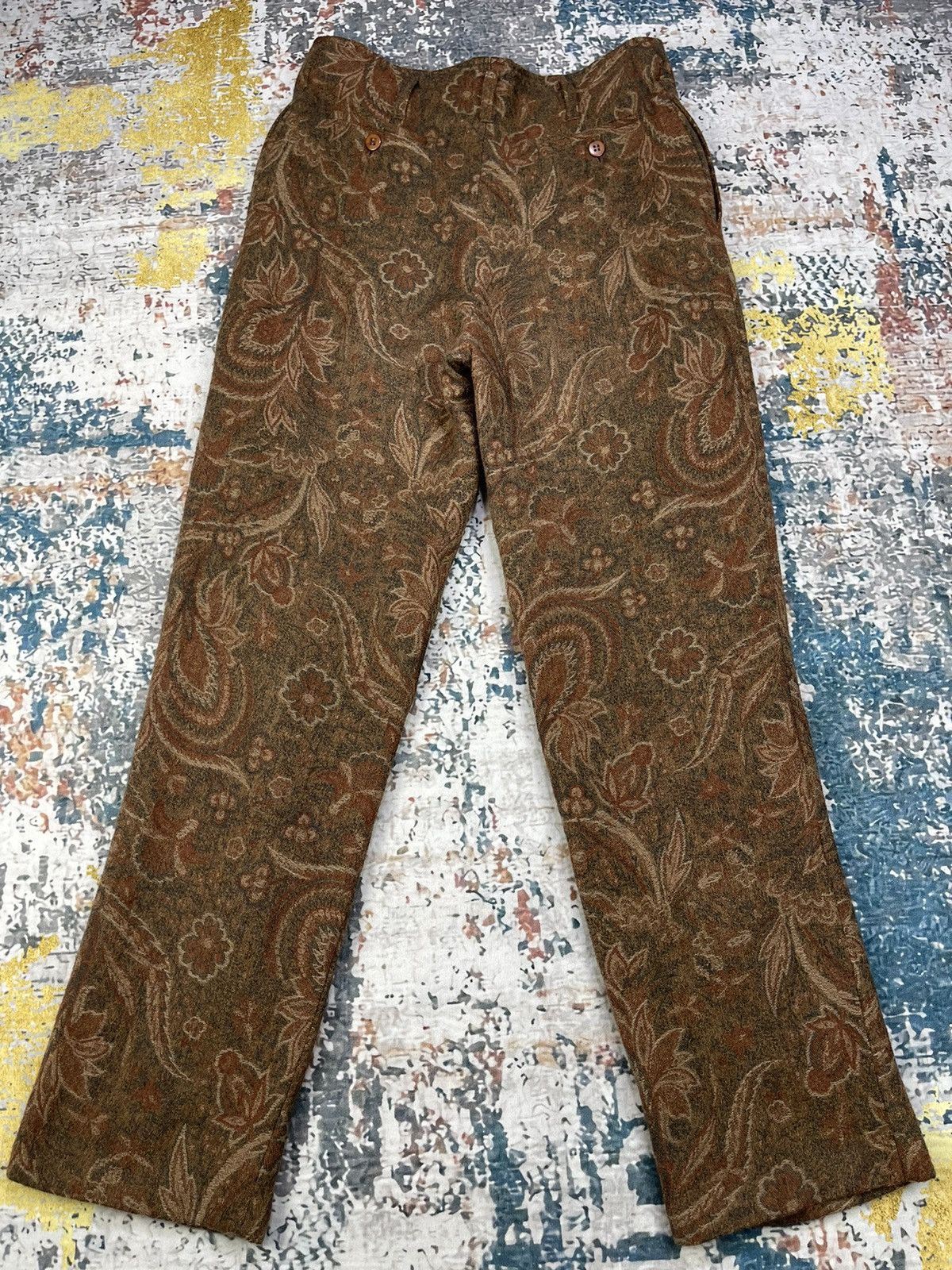 Japanese Brand Vintage Sled Paisley Bryan Pants Size 28" / US 6 / IT 42 - 5 Thumbnail