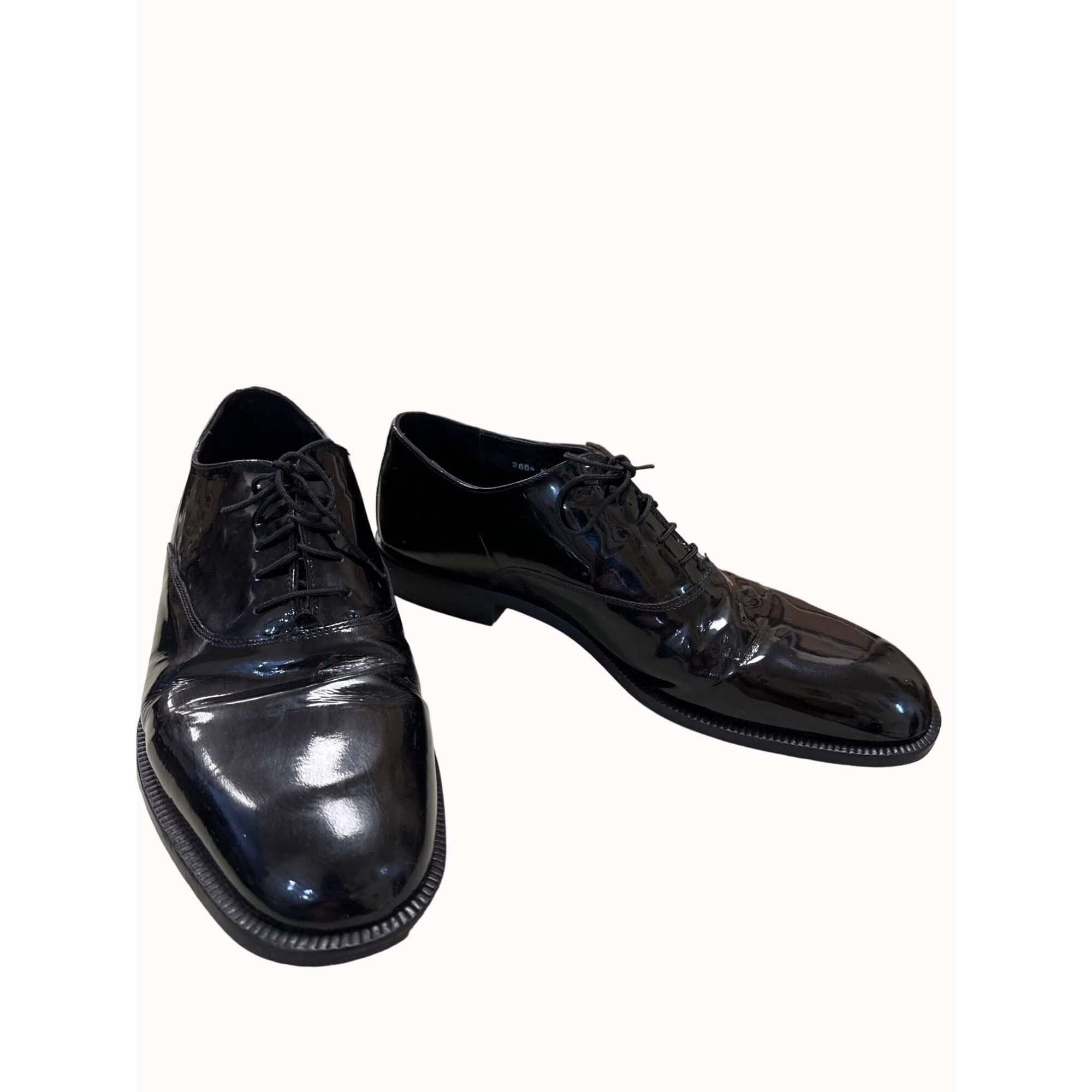 Stanley Blacker Stanley Blacker Couture men’s black leather patent tuxedo sh Size US 13 / EU 46 - 2 Thumbnail