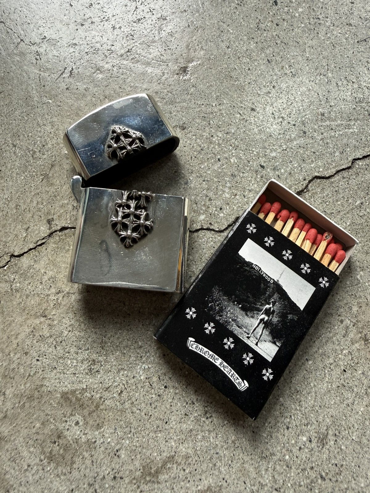 Chrome Hearts CHROME HEARTS RARE CEMETERY NY FUCK YOU ZIPPO LIGHTER CASE Size ONE SIZE - 5 Thumbnail