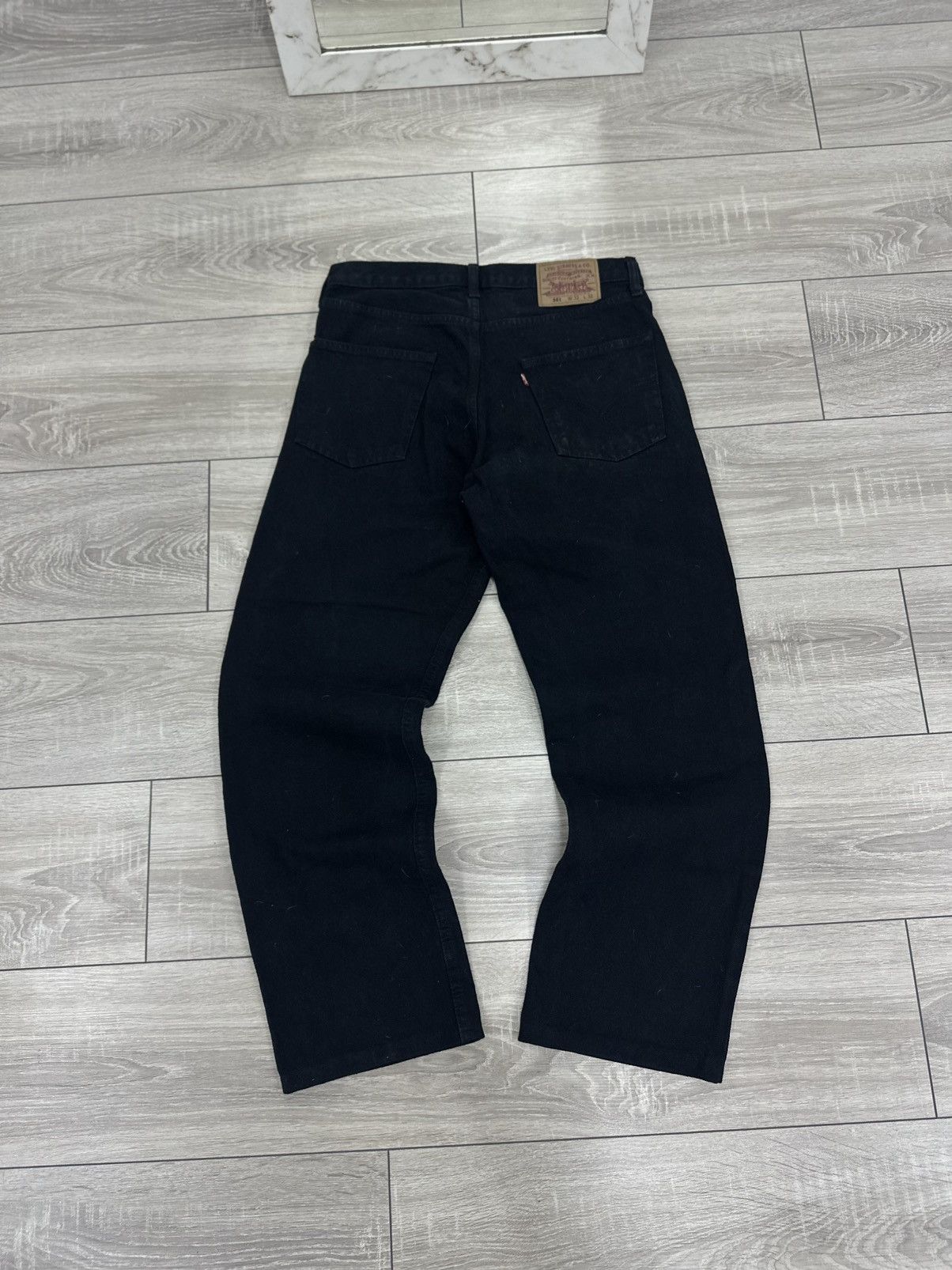 Levi's Levis 501 90s Baggy Wide Black Jeans Size US 32 / EU 48 - 5 Thumbnail