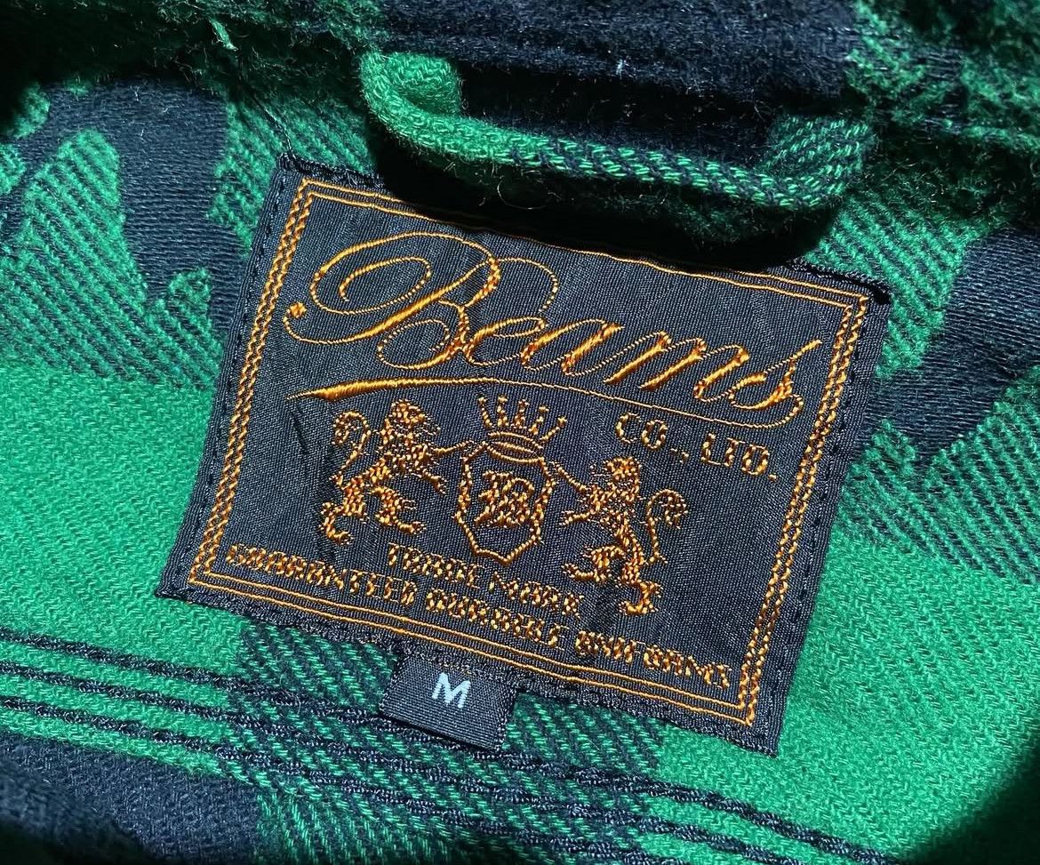 Beams Plus 2000s Beams Japan Deer Monogram Flannel Shirt Size US M / EU 48-50 / 2 - 4 Thumbnail
