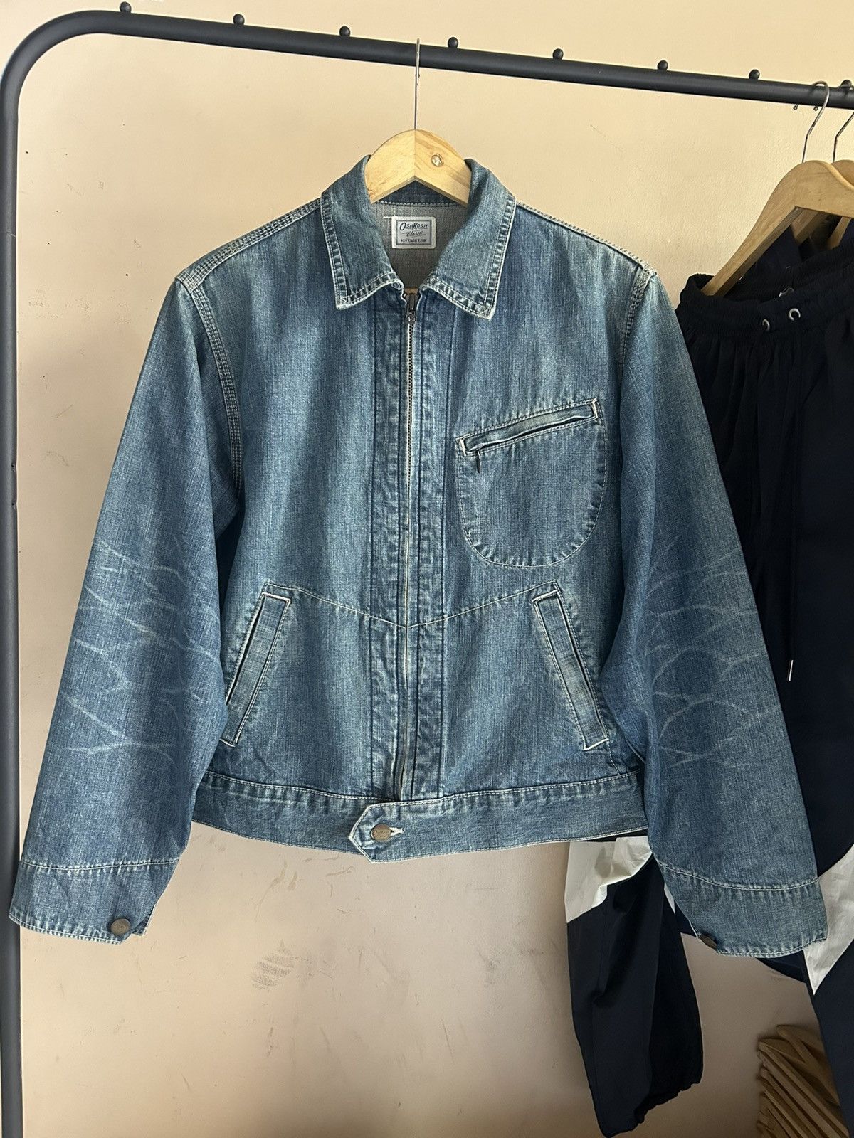 Oshkosh Oshkosh Classic Lot 1082 Denim Jacket Size US S / EU 44-46 / 1 - 1 Thumbnail