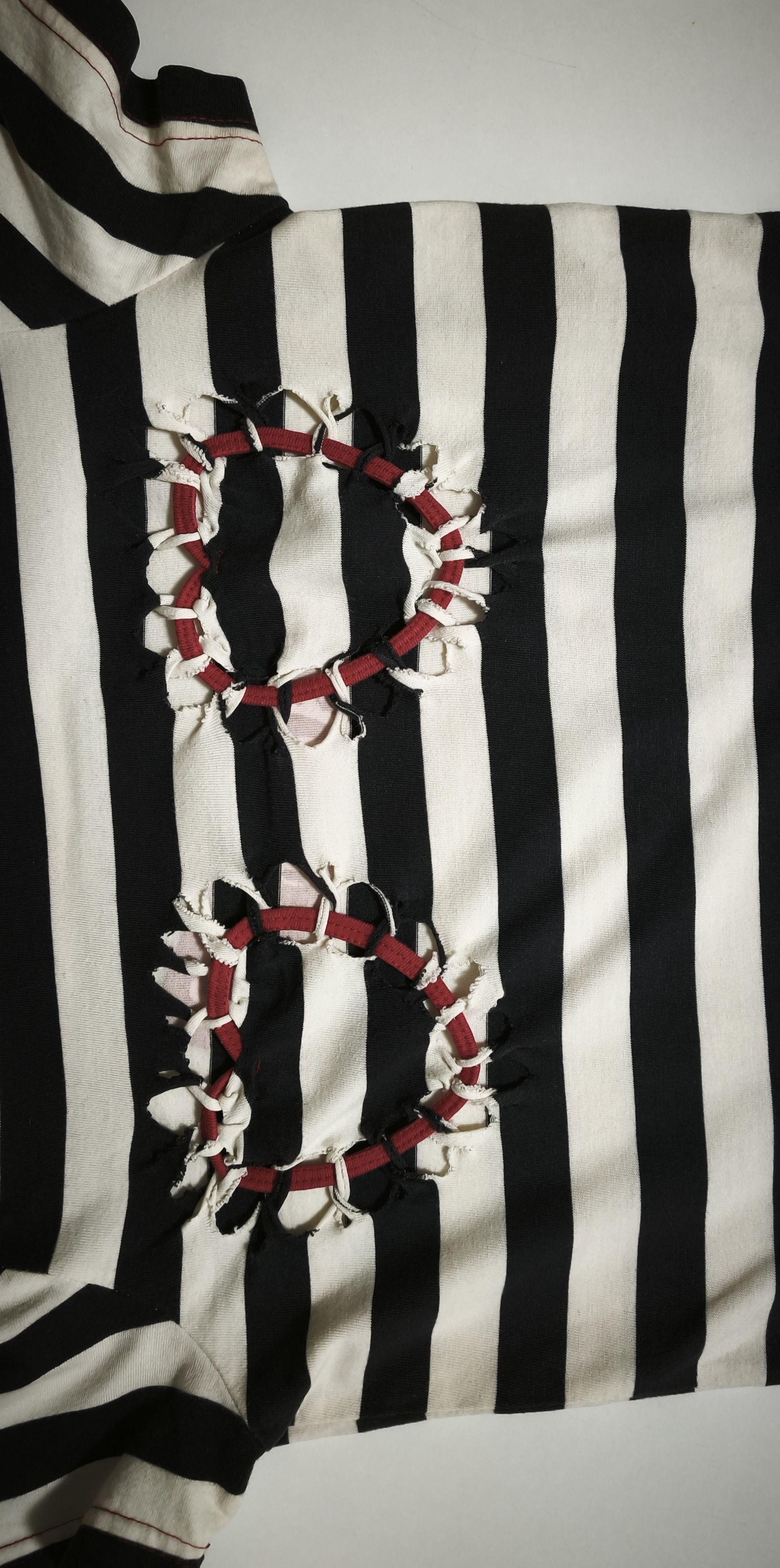 Jean Paul Gaultier Two red cord hearts top - Do you think I'm sexy? Size S / US 4 / IT 40 - 18 Thumbnail