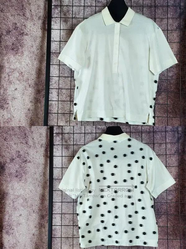 Dior Dior Men's White Summer Cotton Polka Dot Top . Size US M / EU 48-50 / 2 - 2 Thumbnail