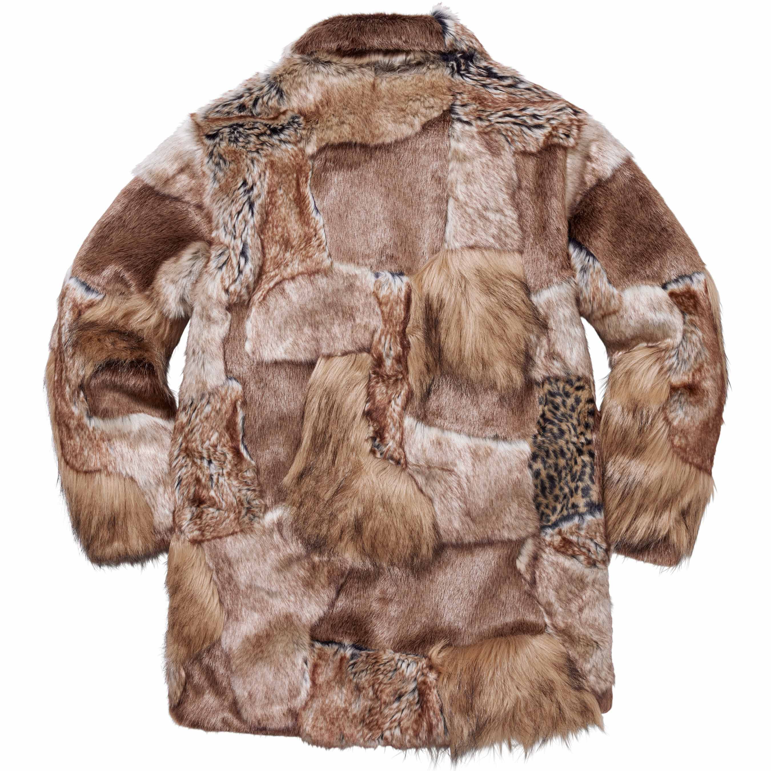 Supreme Supreme MM6 Maison Margiela Patchwork Faux Fur Coat Size US L / EU 52-54 / 3 - 4 Thumbnail