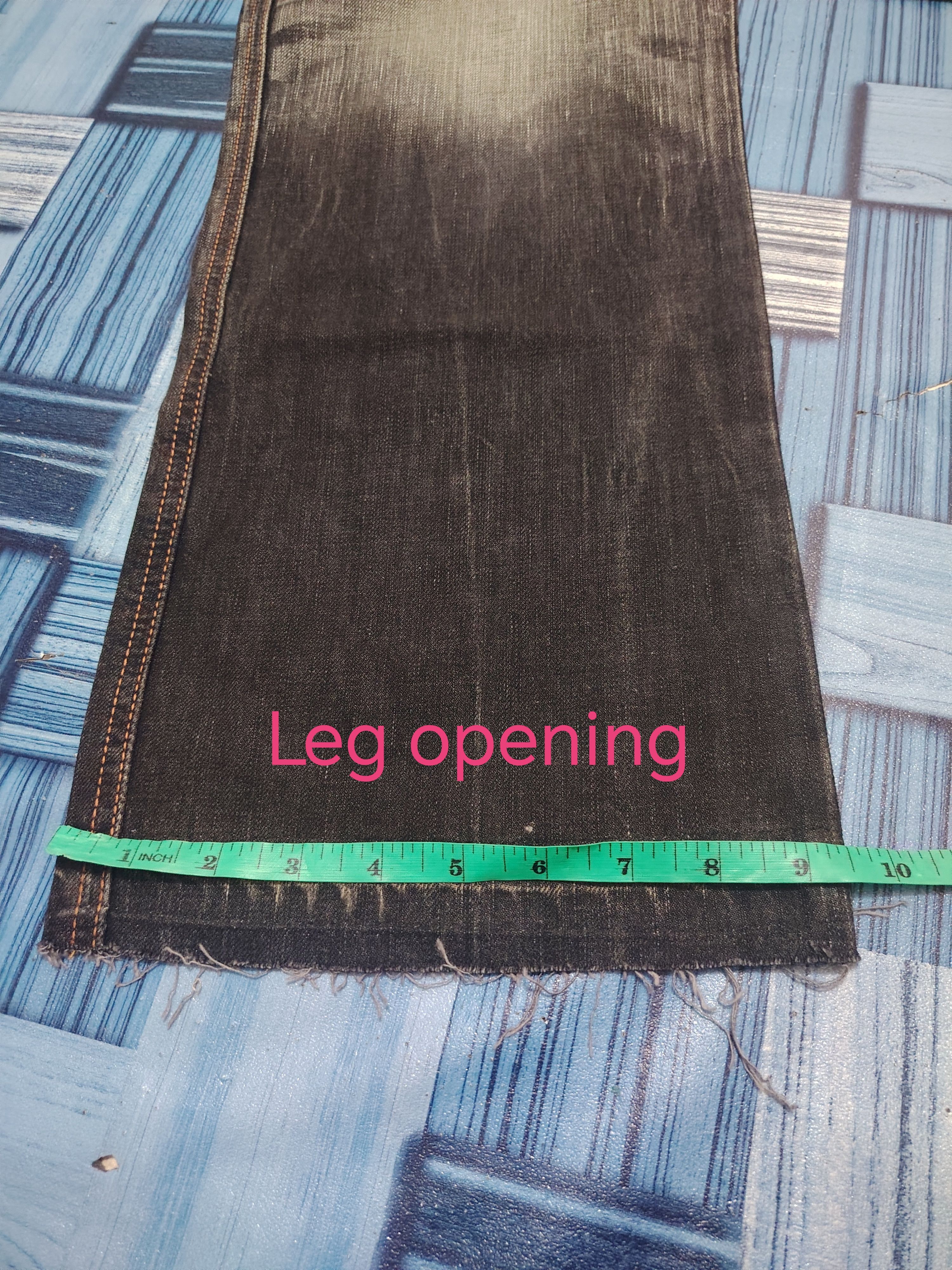 Edwin Japanese Edwin 503 Blue Trip Orange Stitch Flared Jeans Size US 35 - 21 Thumbnail