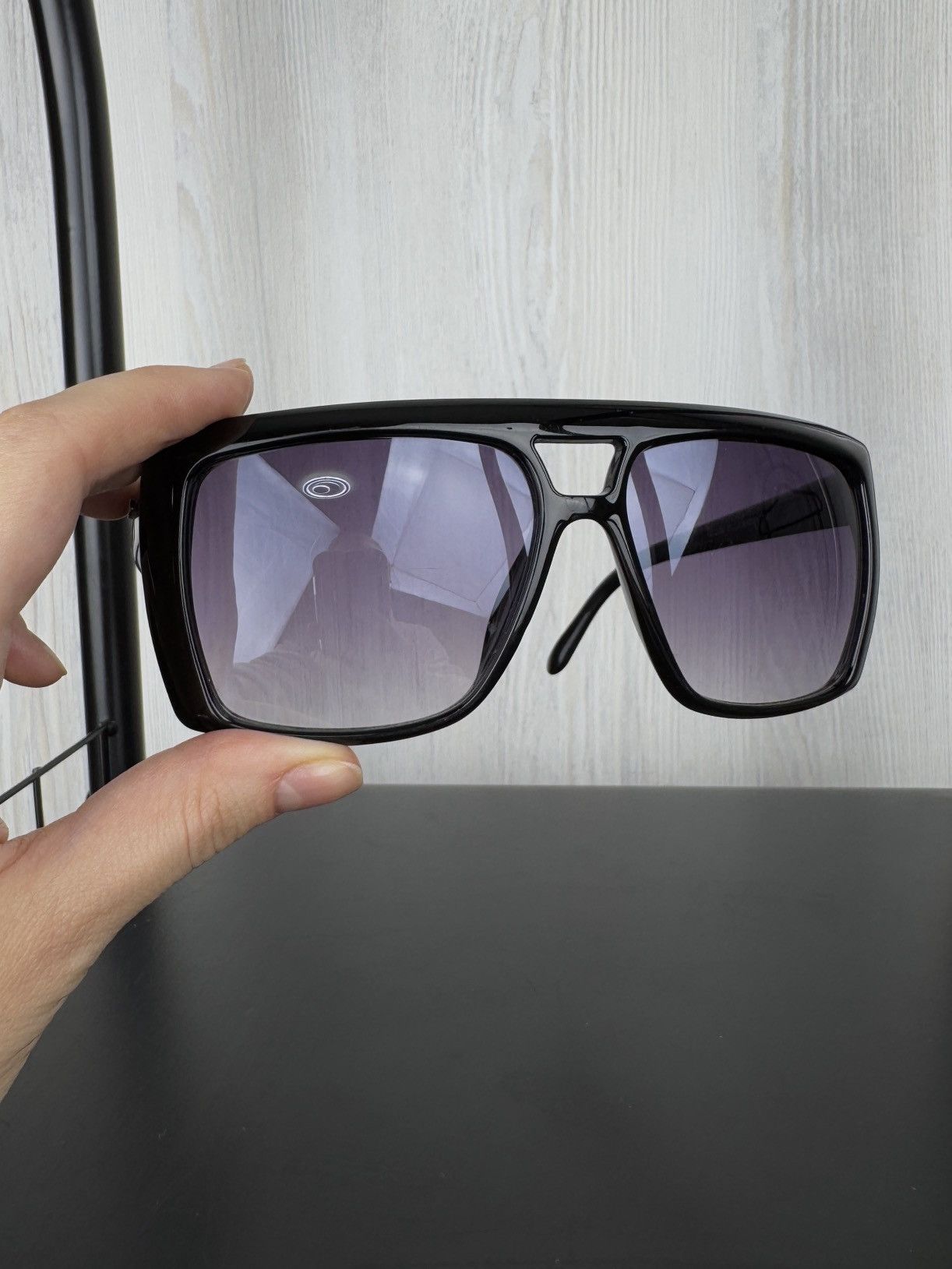 Gucci Gucci Navigator Frame black unisex sunglasses Size ONE SIZE - 12 Thumbnail