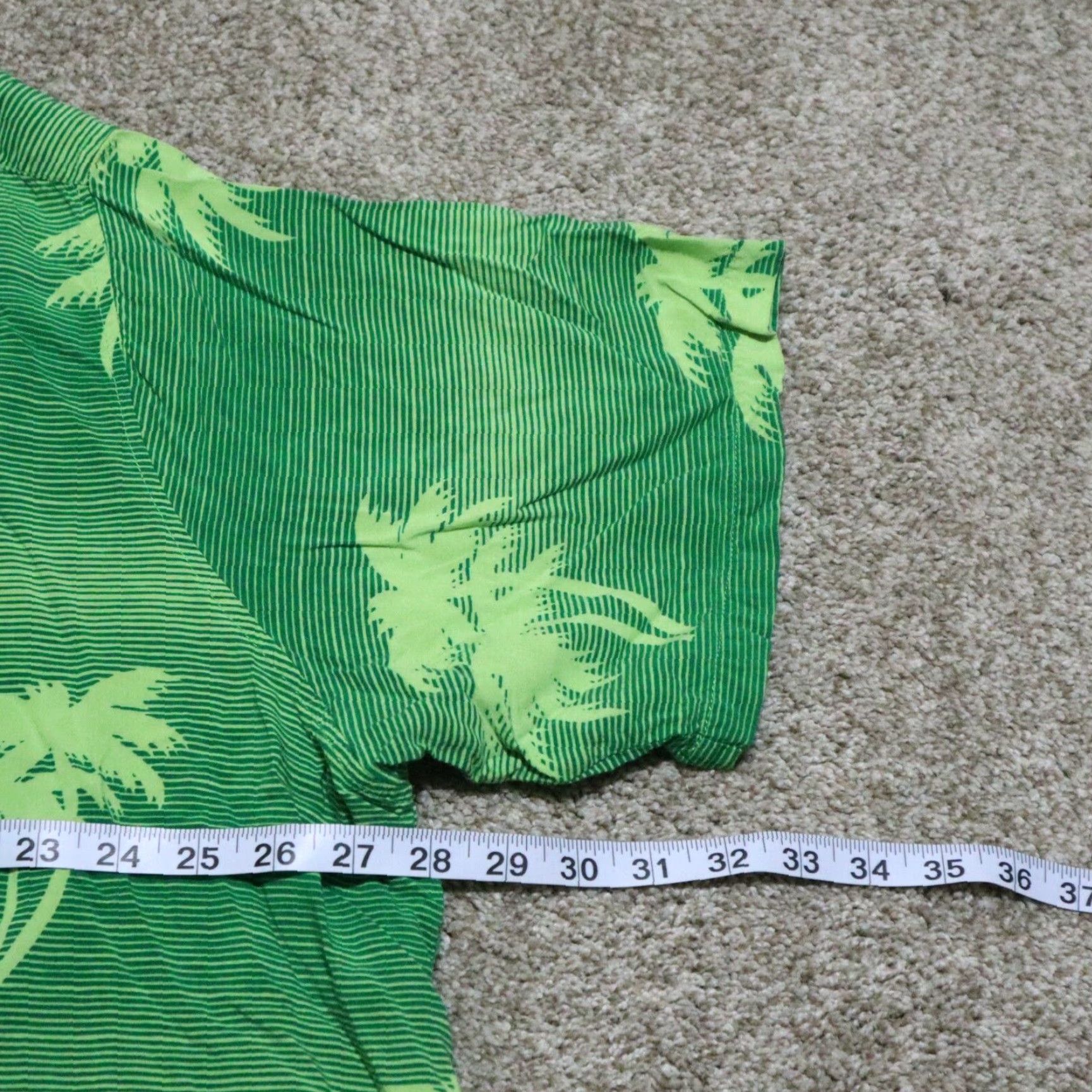 Vintage VINTAGE Profile Shirt Hawaiian Button-Up Men 2X Green Short Sleeve Button Down 80s 90s Aloha Beach Summer Comfort Casual Party/Cocktail Travel Womens? Size US XXL / EU 58 / 5 - 6 Thumbnail