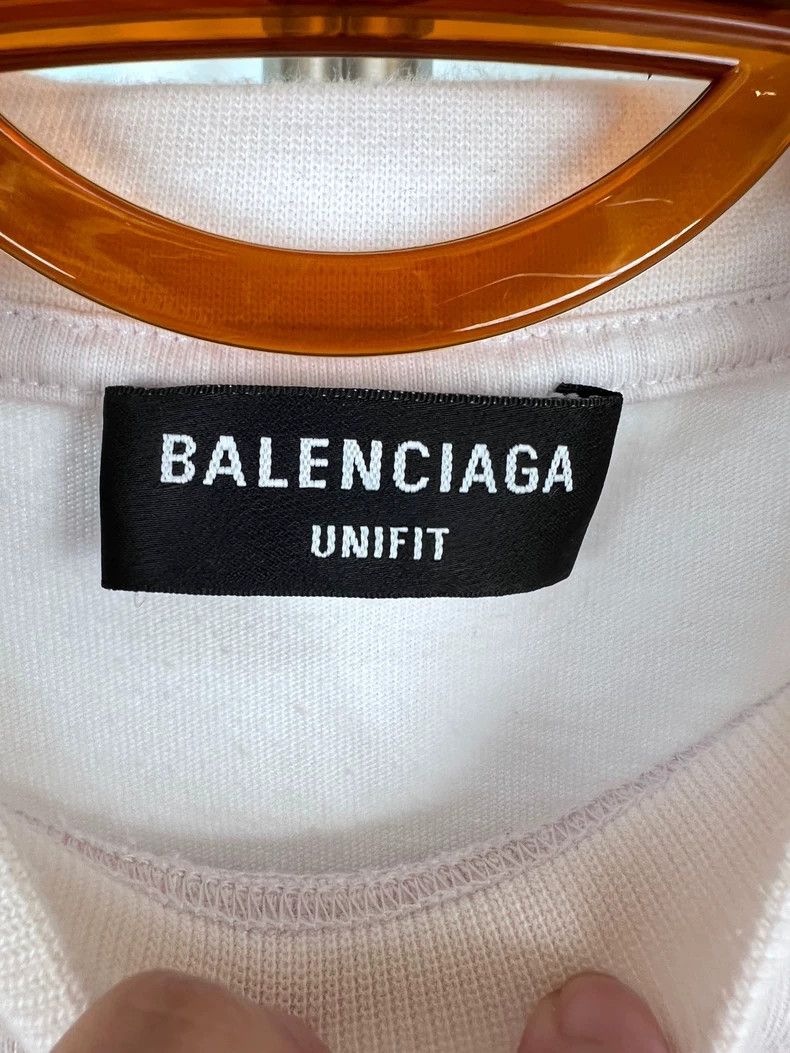 Balenciaga Balenciaga White Remove Short Sleeve Shirt Size US S / EU 44-46 / 1 - 3 Thumbnail