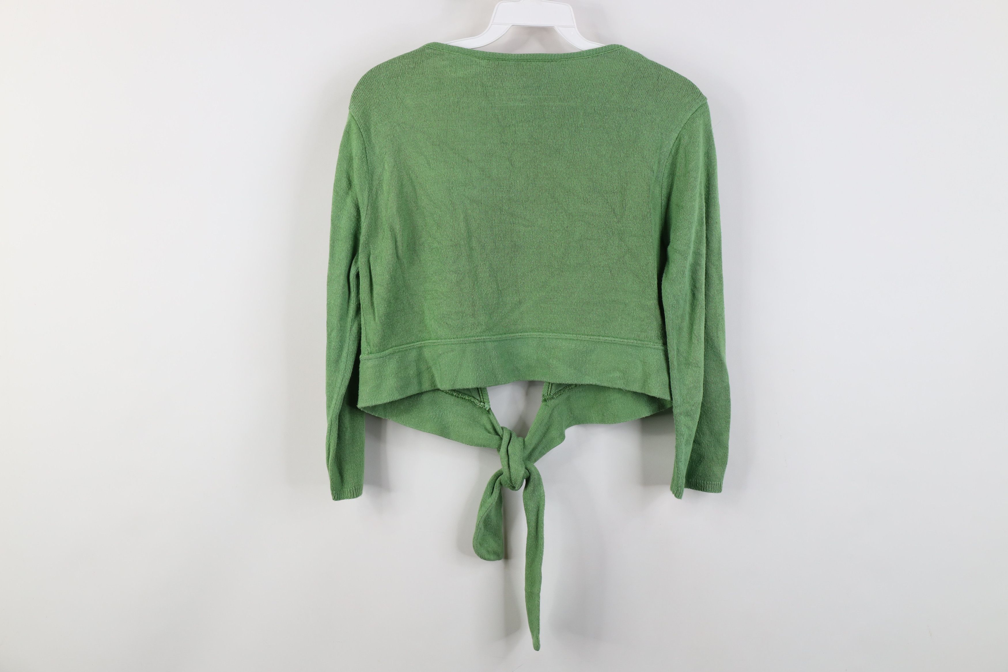 Vintage Vintage 90s Y2K Babydoll Tie Front Cardigan Sweater USA Size S / US 4 / IT 40 - 12 Thumbnail