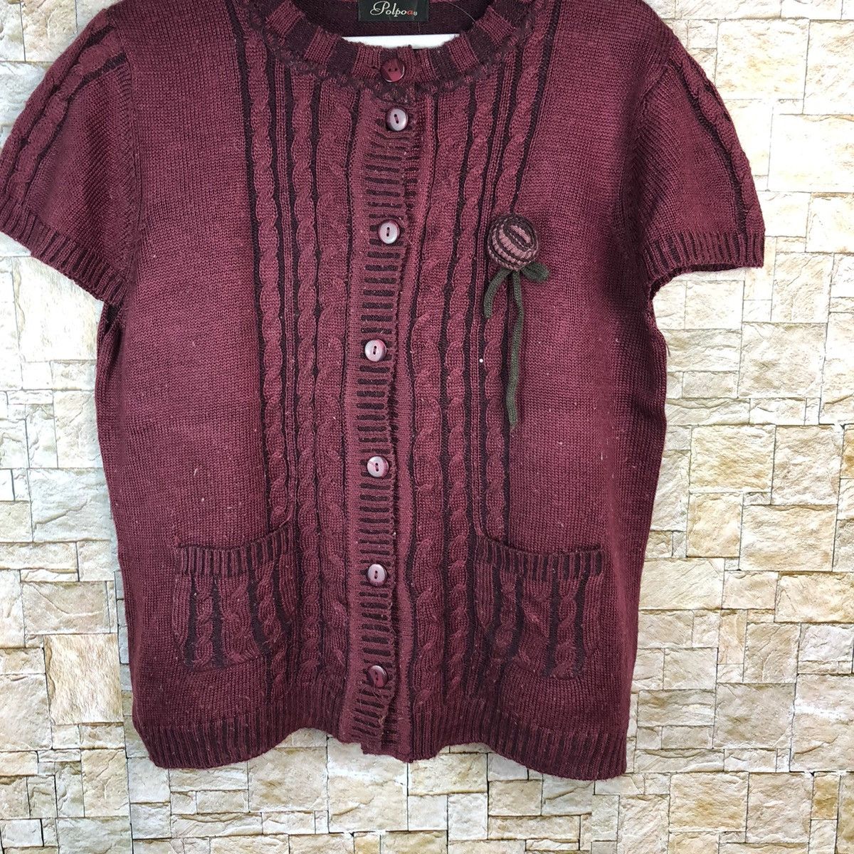 Homespun Knitwear × Japanese Brand Pol Poq Purple Knitwear #A1190 Size M / US 6-8 / IT 42-44 - 3 Thumbnail