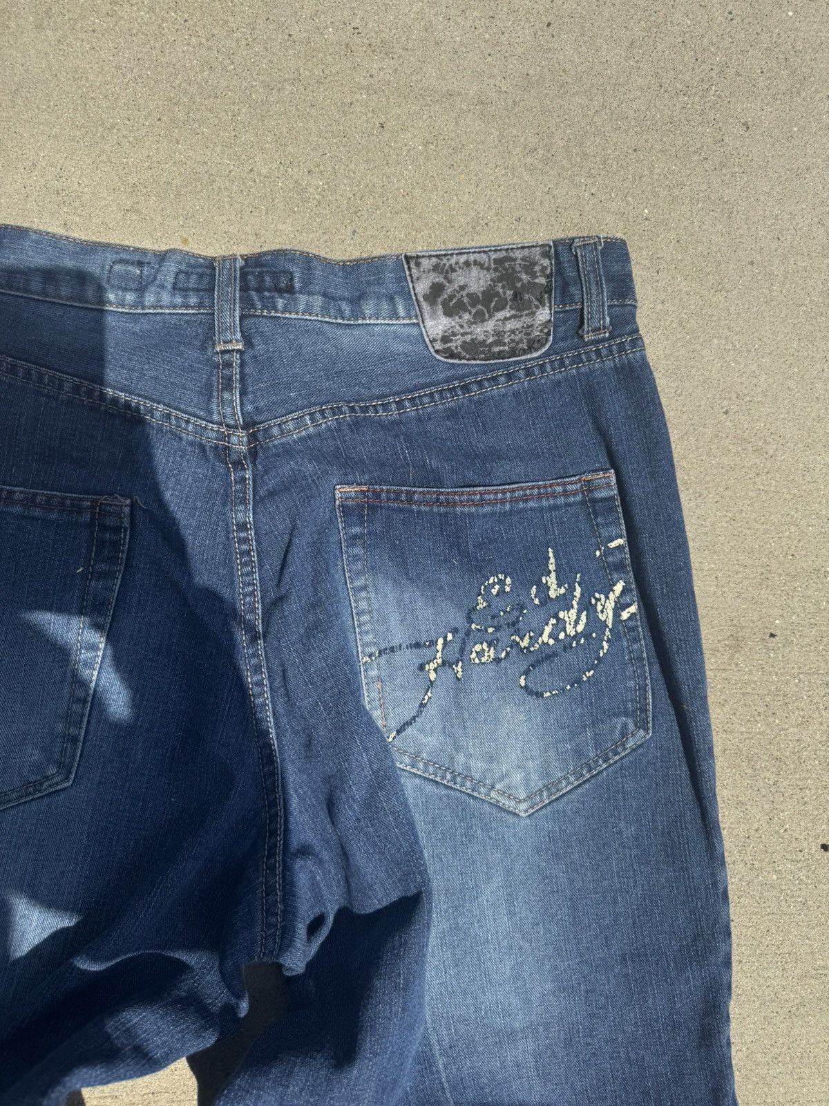 Ed Hardy Vintage wide leg Ed Hardy jeans Size US 38 / EU 54 - 4 Thumbnail