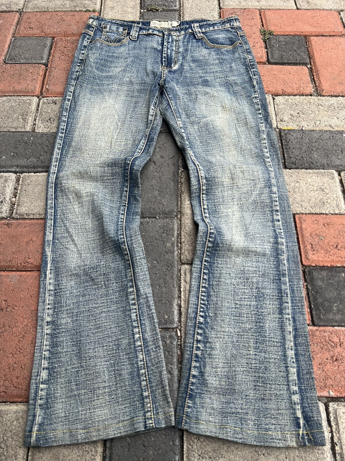 Kapital 2000s Hysteric Y's Cdg Bootcut Flare Was Jeans y2k Lgb Ifsix Size US 31 - 1 Thumbnail