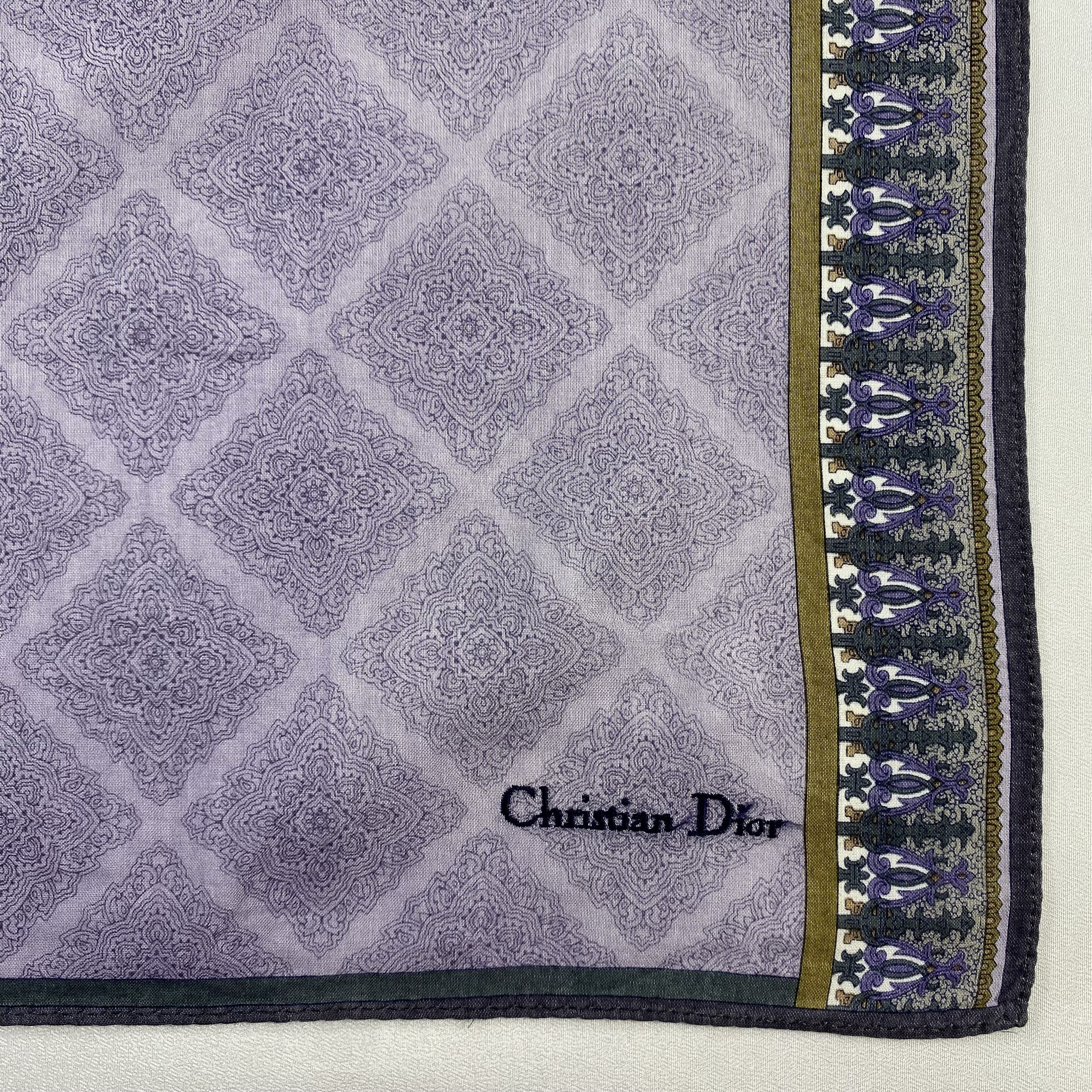 Vintage Christian Dior Monsieur Handkerchief / Neckerchief-P1591 Size ONE SIZE - 3 Thumbnail