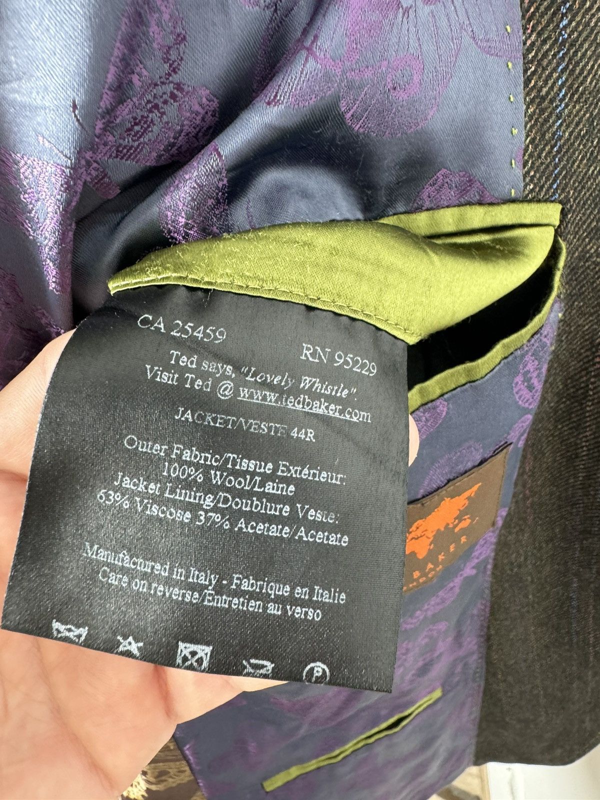 Ted Baker Men’s Ted Baker Wool Two Piece Blazer size 6 Size 54R - 10 Thumbnail