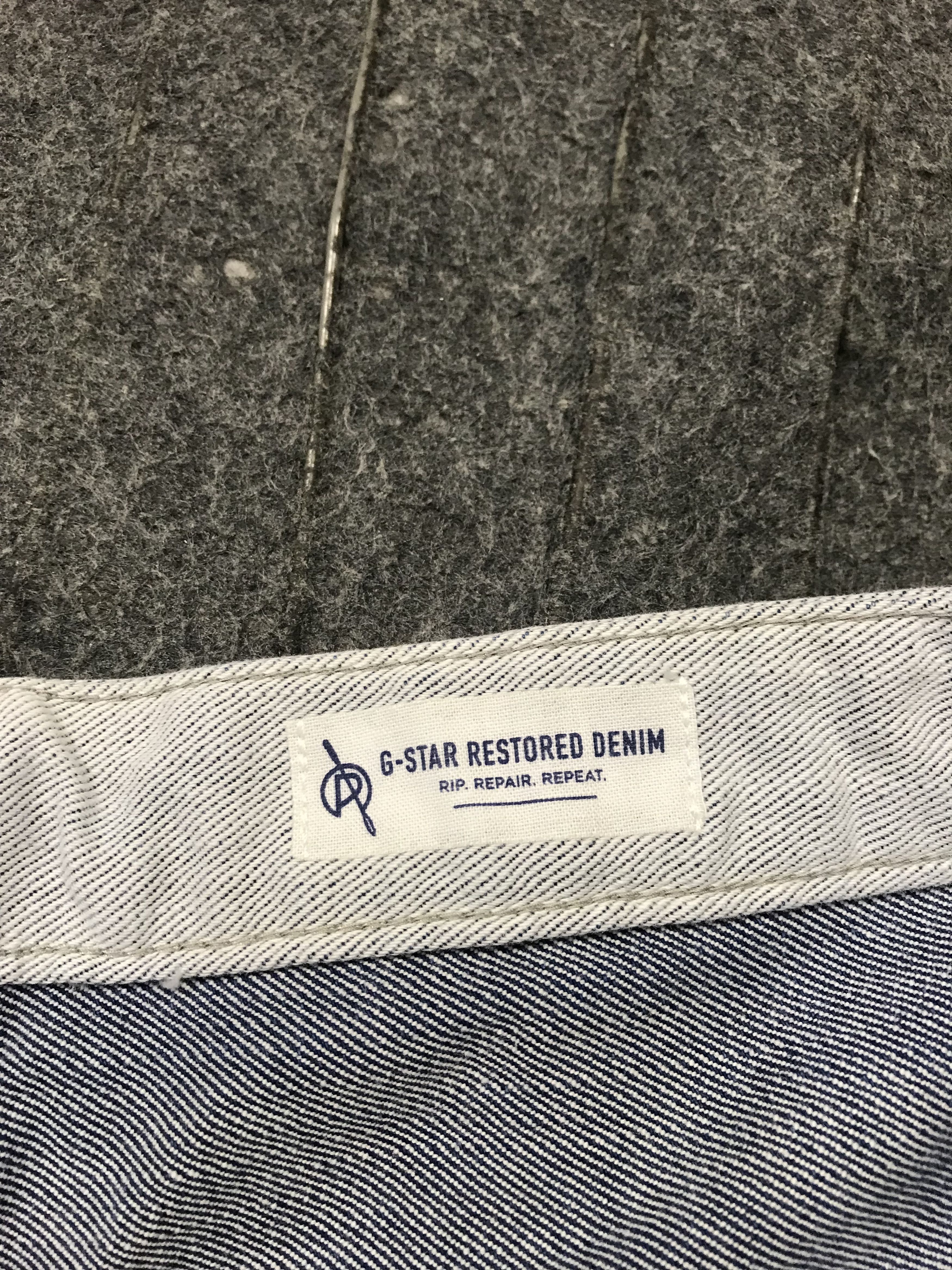 G-Star × Vintage GS Star Restore Denim Arc Tapered Indigo Pant Straight Cut Size US 36 / EU 52 - 7 Thumbnail