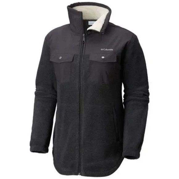 Columbia NWT Columbia Benton Springs Overlay Fleece Sherpa Jacket SM Size S / US 4 / IT 40 - 3 Thumbnail