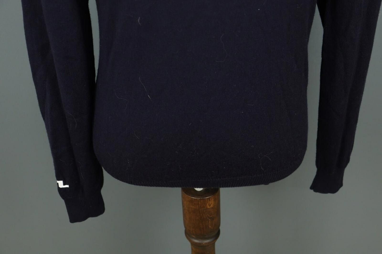 J.Lindeberg J.Lindeberg Black Merino Wool Tight Knit Sweater Size L Size US L / EU 52-54 / 3 - 9 Thumbnail