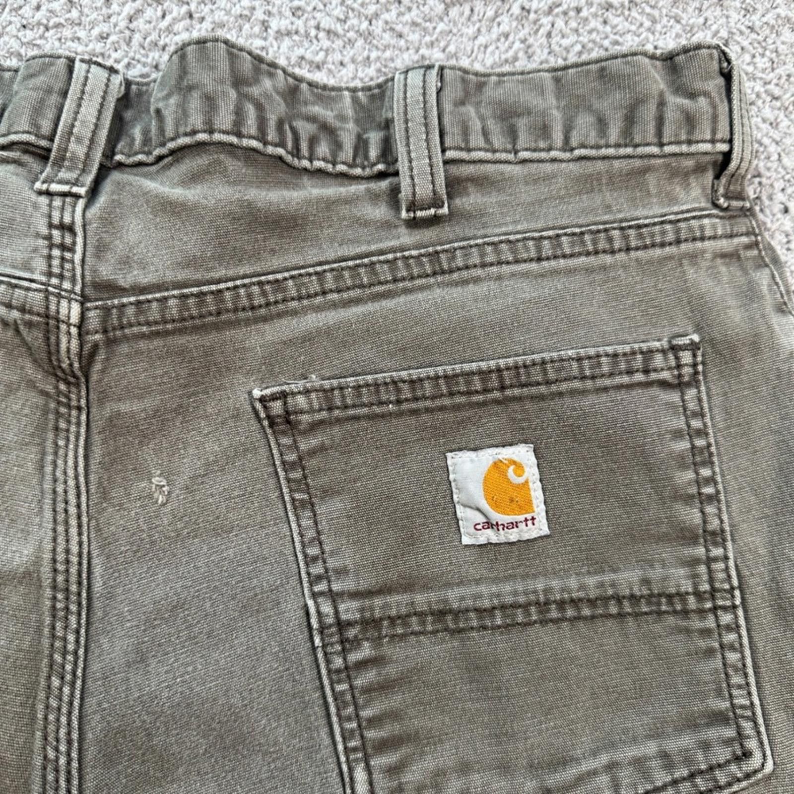 Carhartt Carhartt Relaxed Fit Work Pants Mens 38x34 Khaki Utility Size US 38 / EU 54 - 6 Thumbnail