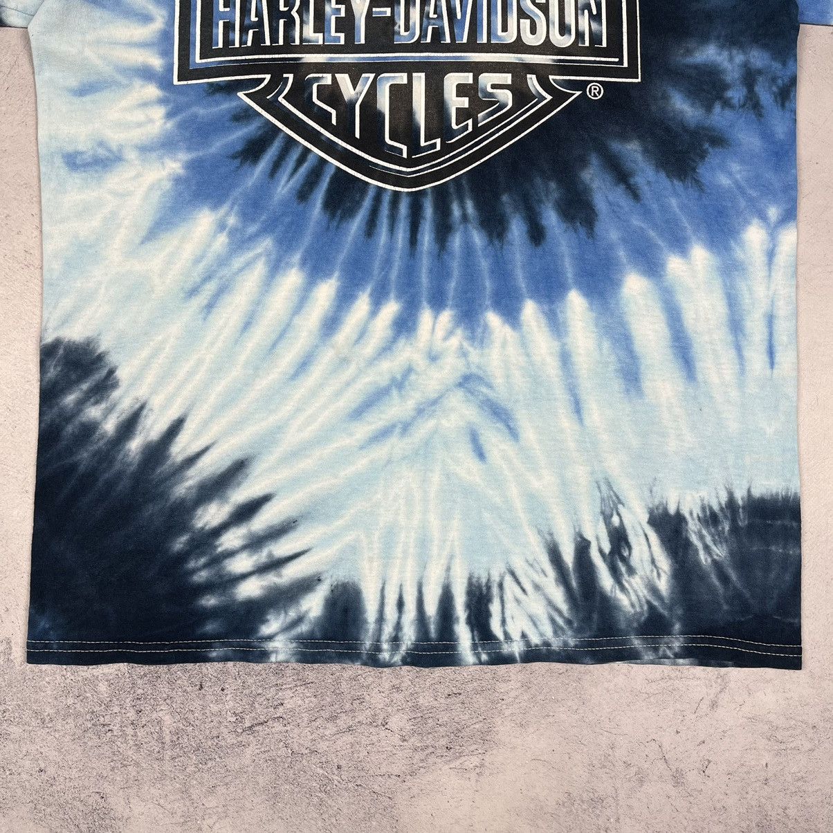 Harley Davidson Vintage Harley Davidson y2k big logo tie dye tee 90’s Size US M / EU 48-50 / 2 - 11 Thumbnail
