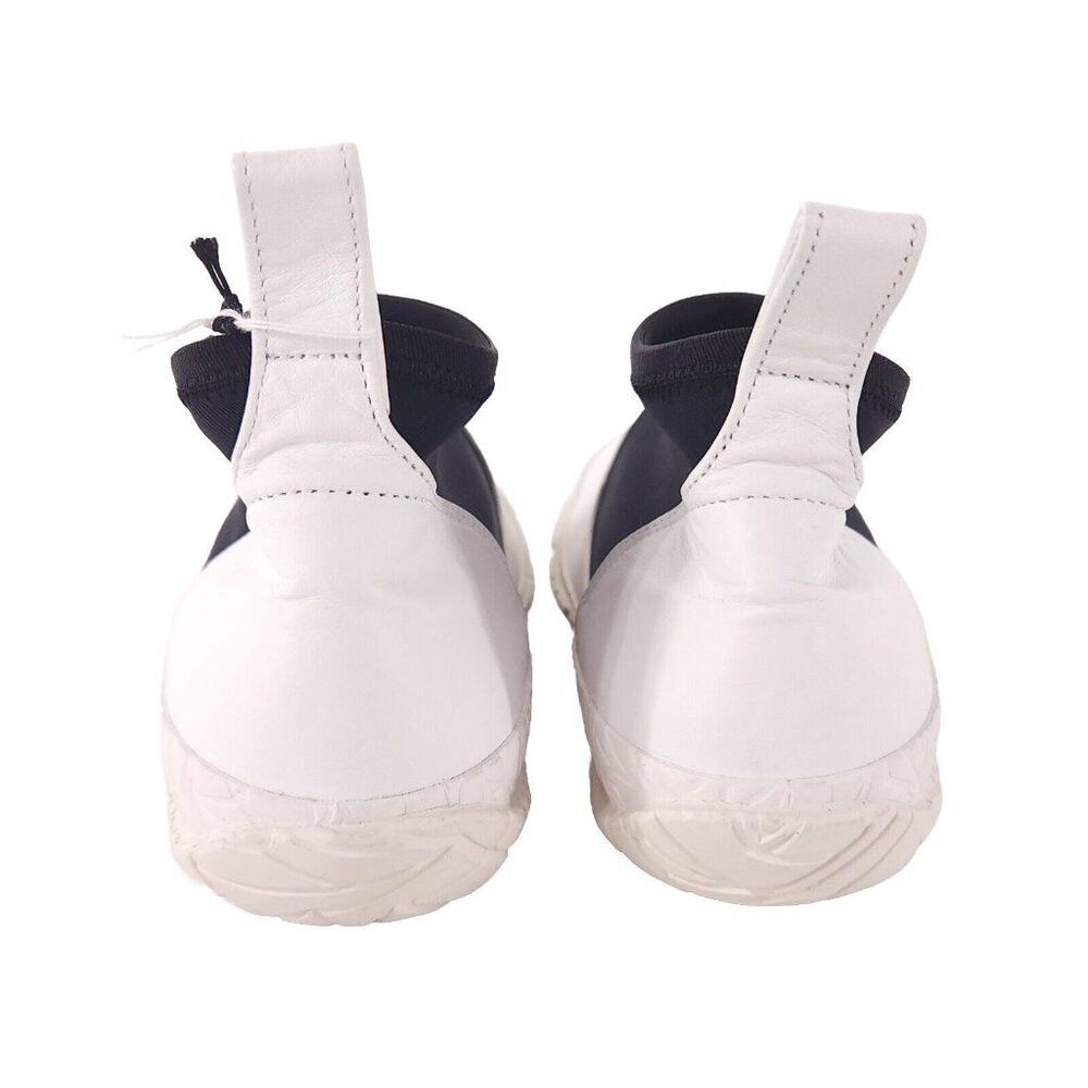 Issey Miyake Issey Miyake Men White Vulcanized Mid-Top Sneakers 42 9 New Size US 9 / EU 42 - 5 Thumbnail
