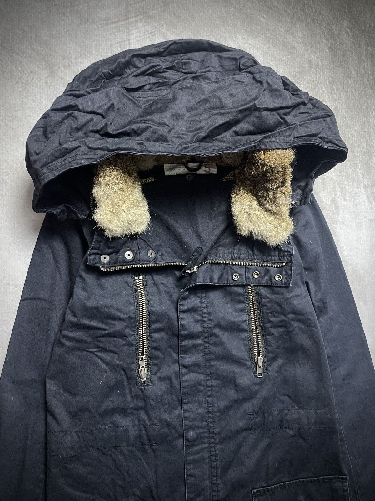 Japanese Brand 2000’s Five 5 - Archive Apocalypse Fur Rabbit Bono Parka Size US M / EU 48-50 / 2 - 20 Thumbnail