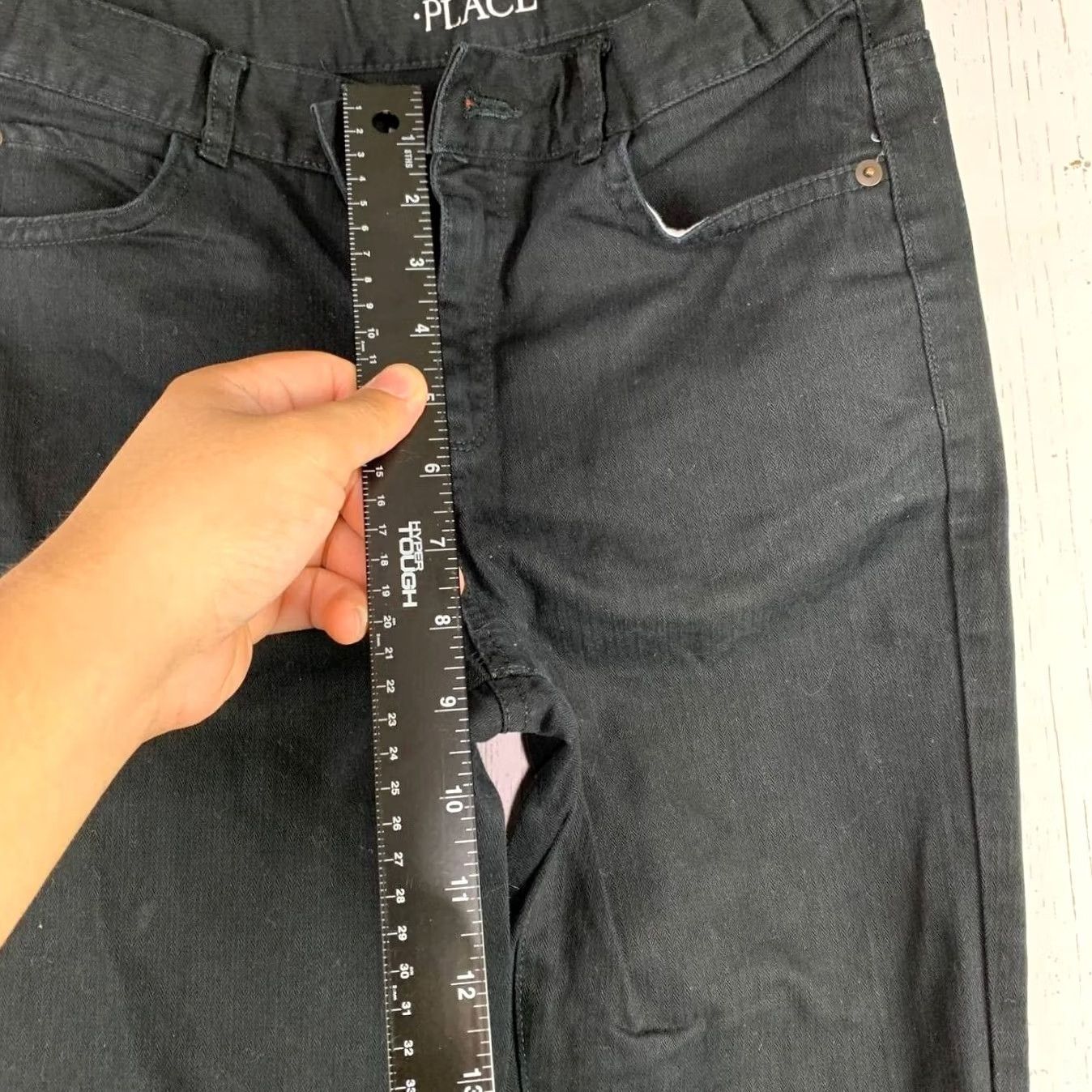 Vintage Place Black Skinny Fit Jeans Pants Denim Women Size 12 Mid Rise 26 Size 26" / US 2 / IT 38 - 5 Thumbnail