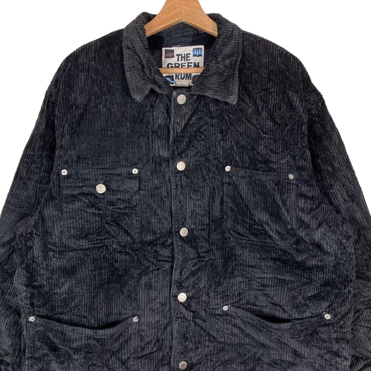 Vintage Vintage The Green Rum Flat Button Corduroy Jacket Size US L / EU 52-54 / 3 - 2 Thumbnail