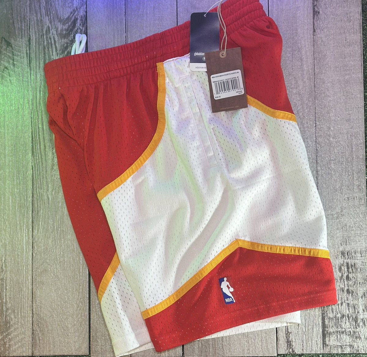 Mitchell & Ness Red 86 Atlanta Hawks Swingman Shorts by Mitchell & Ness M Size US 34 / EU 50 - 7 Thumbnail