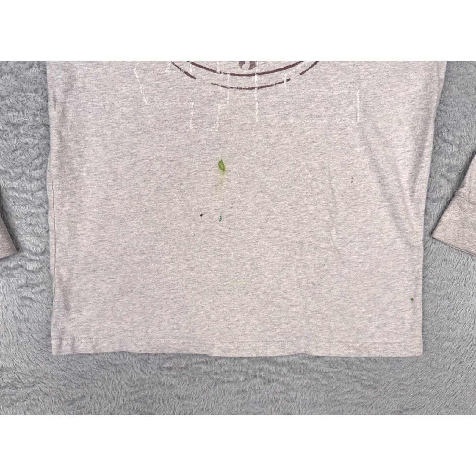 Ralph Lauren Polo Ralph Lauren Shirt Men Small Gray Spellout Logo Crew Long Sleeve #42 READ Size US S / EU 44-46 / 1 - 5 Thumbnail