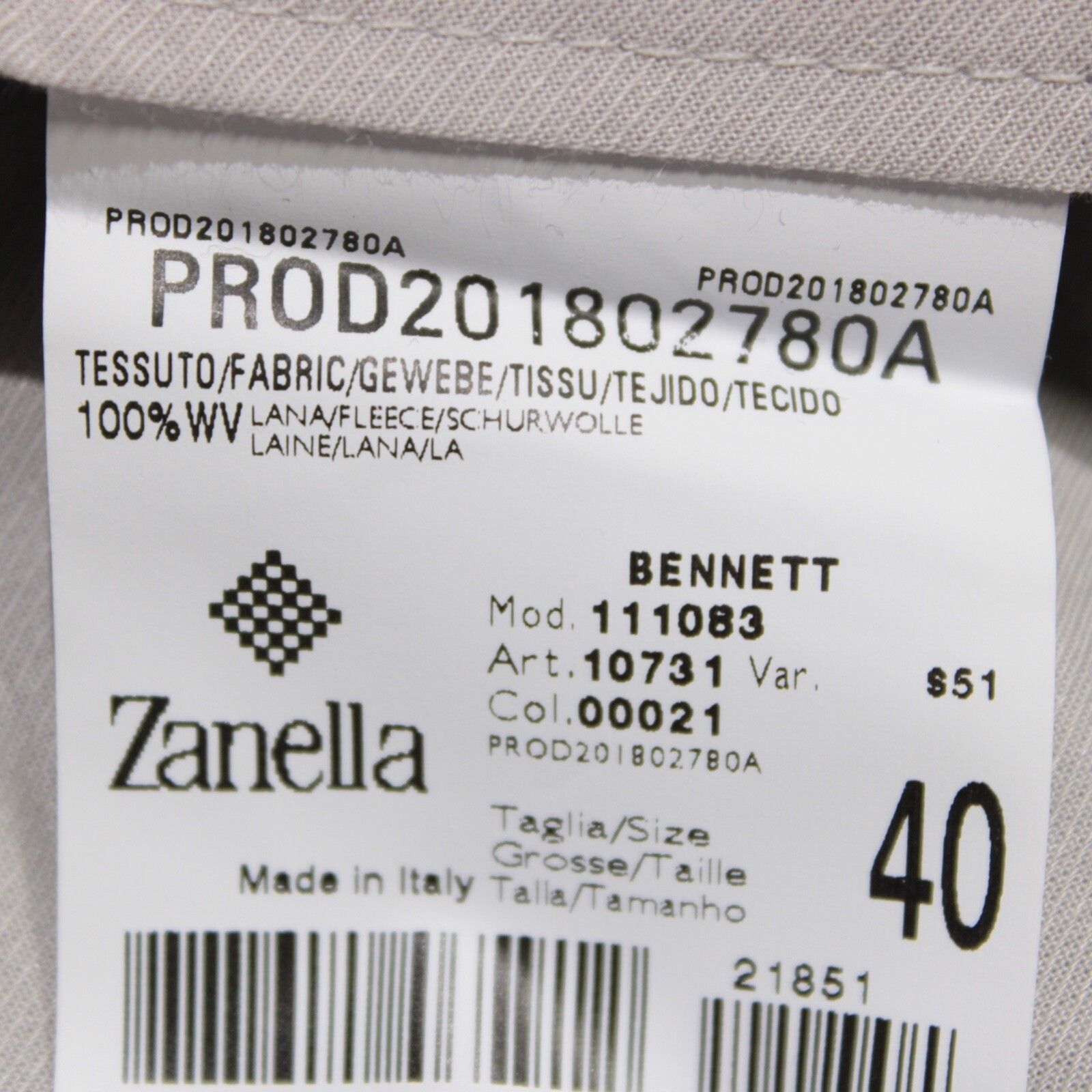 Zanella Zanella New with tags Dress Pants Size 40 US In Gray Size US 40 / EU 56 - 6 Thumbnail