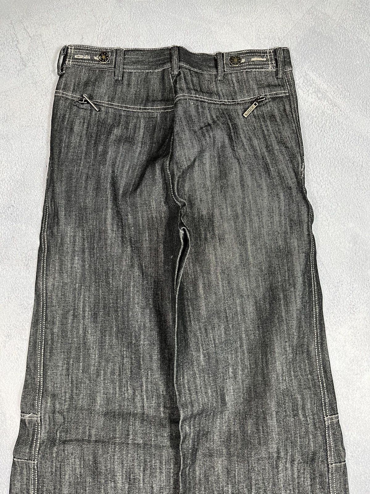 Japanese Brand × Vintage Vintage Y2K Japanese wide dongle knee jeans denim Size 26" / US 2 / IT 38 - 6 Thumbnail