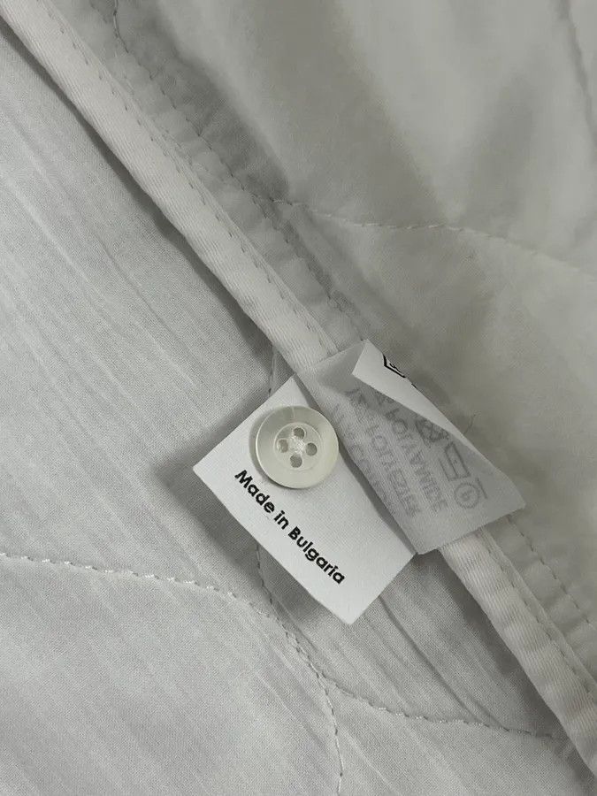 Dries Van Noten Dries Van Noten White Quilted Effect Shirt Size US M / EU 48-50 / 2 - 11 Thumbnail