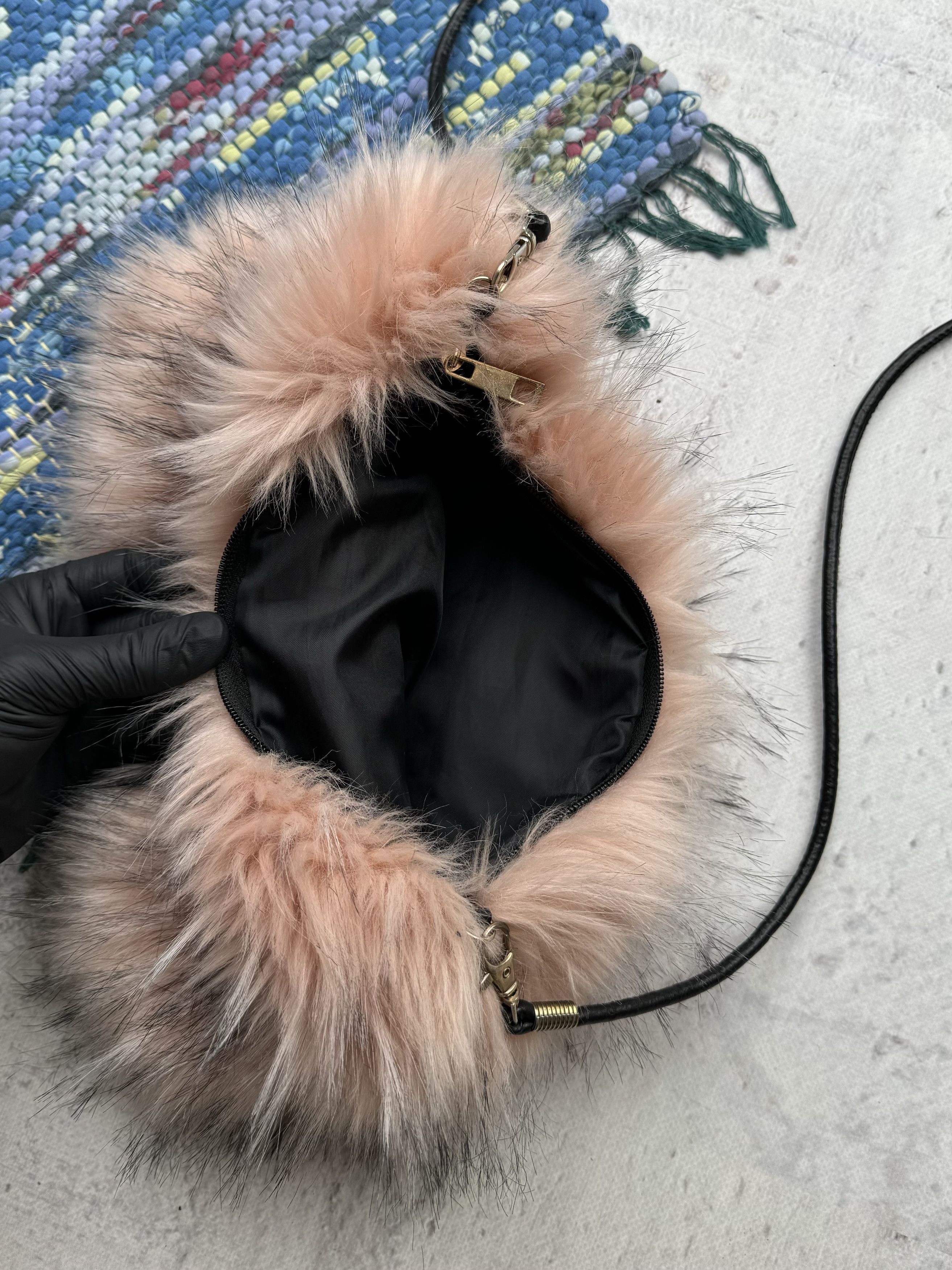 Vintage Vintage Faux Fur Bag A146(234) Size ONE SIZE - 4 Thumbnail