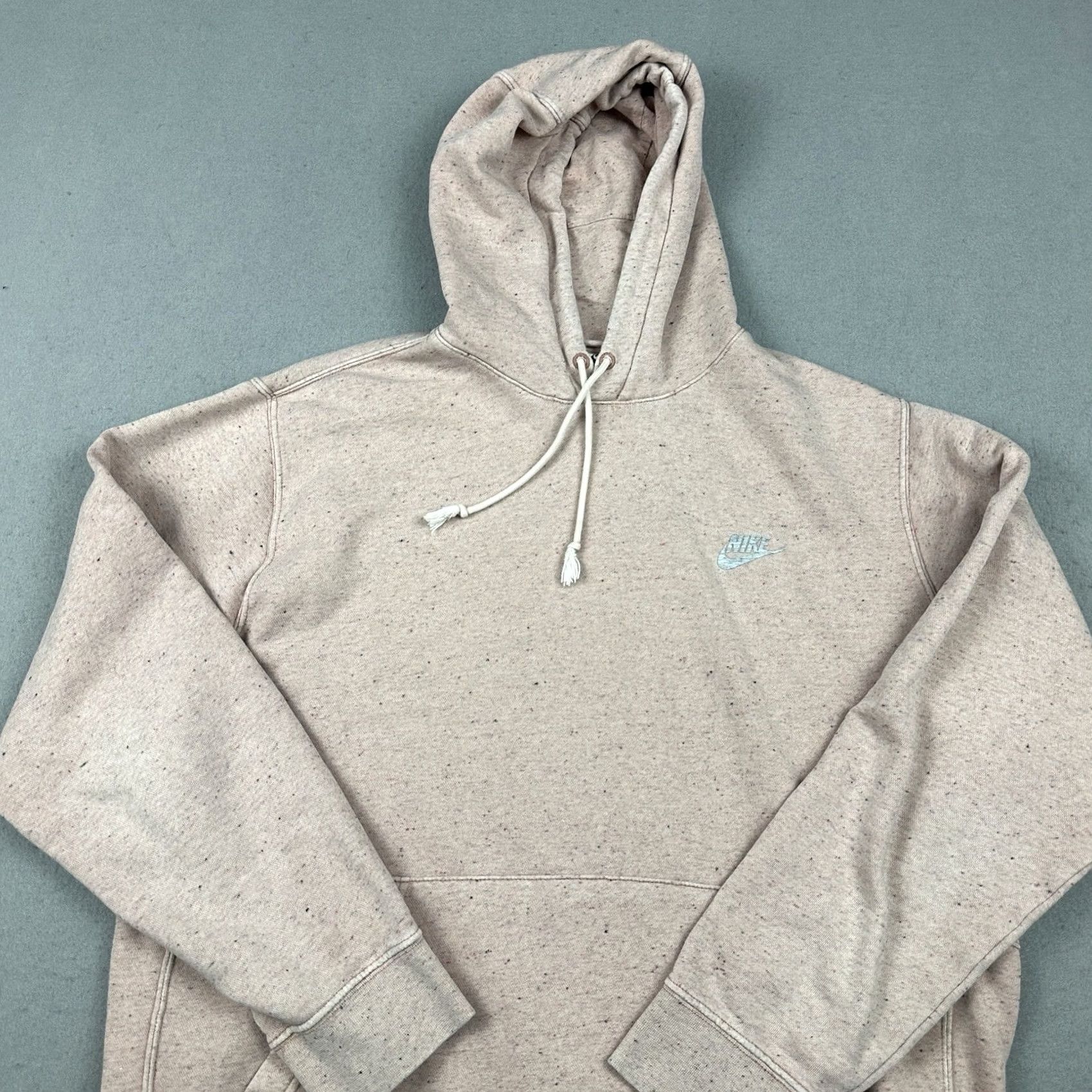 Nike Nike Hoodie Men's XL Pink RIval Speckled Pullover Swoosh Logo Knit Sweatshirt Long Sleeve Hooded Pockets Regular Fit Pullover Sports Shirt Size US XL / EU 56 / 4 - 2 Thumbnail