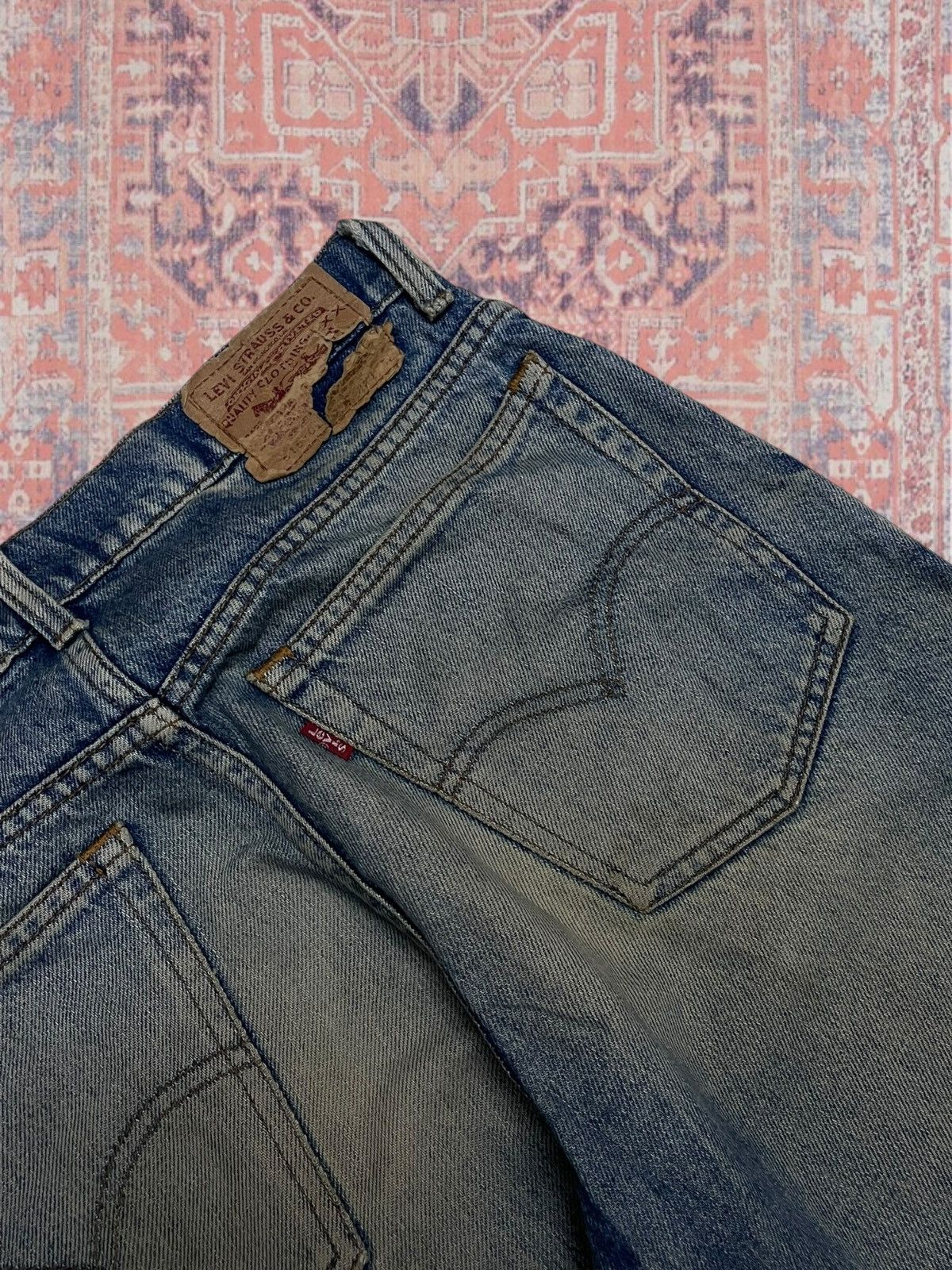Levi's Vintage Clothing Vintage 90s Rare Designer Levis 516 Mudwash Distressed Denim Size US 29 - 15 Thumbnail