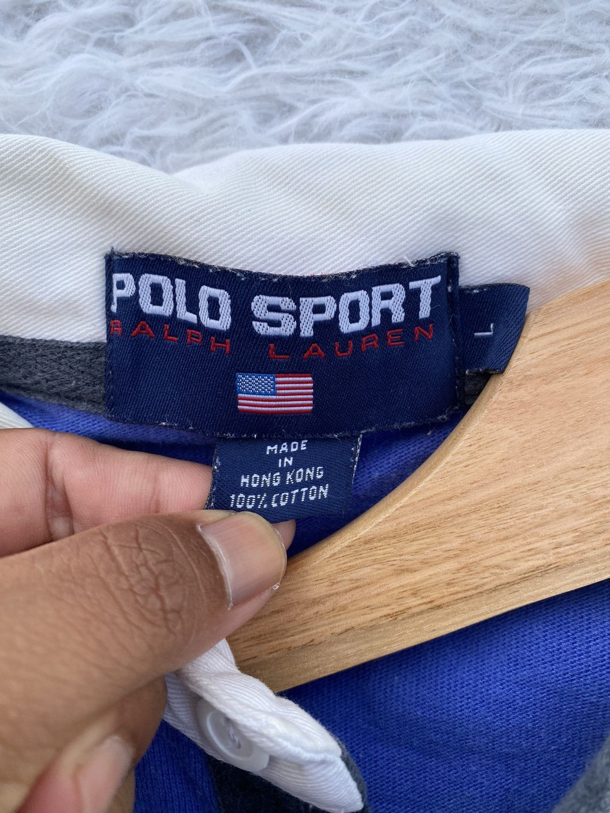 Polo Ralph Lauren Rare Vintage Polo Sport Ralph Lauren Long Sleeve Shirt Size US L / EU 52-54 / 3 - 11 Thumbnail