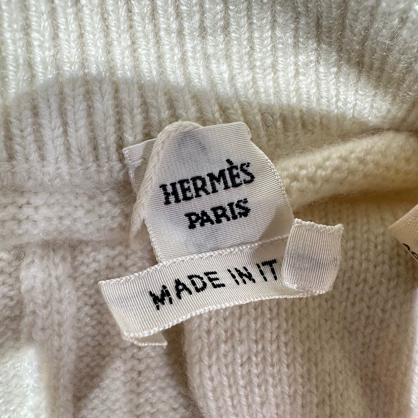 Hermes HERMES may484 solid cashmere casual pants 36 Size 26" / US 2 / IT 38 - 3 Thumbnail