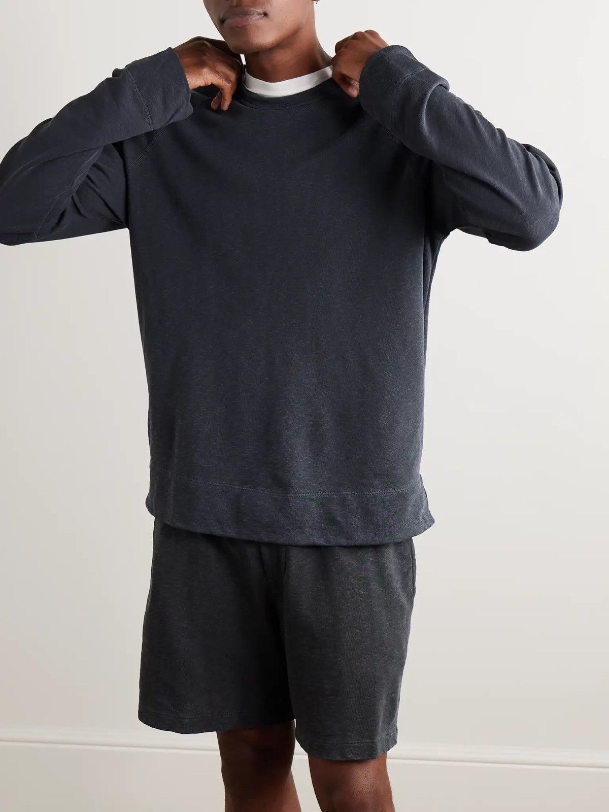 James Perse James Perse Vintage Fleece Raglan Pullover Deep Pigment Size US M / EU 48-50 / 2 - 2 Thumbnail