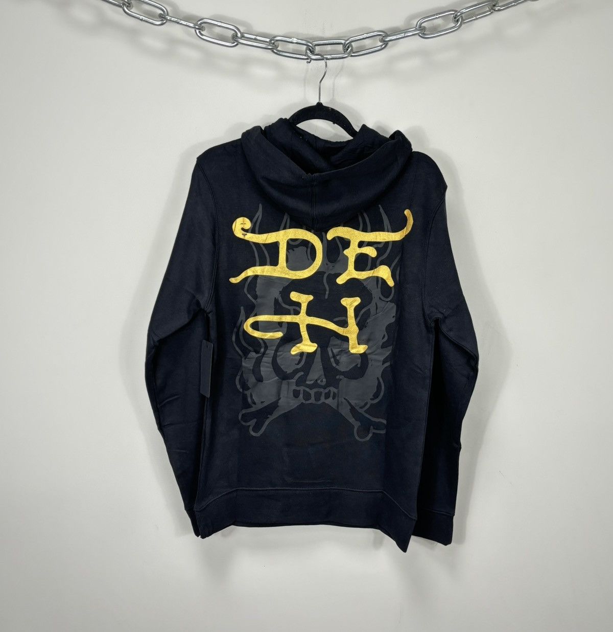Christian Audigier Ed Hardy Big Snake Logo Y2K Hype NEW Black Hoodie Size US S / EU 44-46 / 1 - 2 Thumbnail