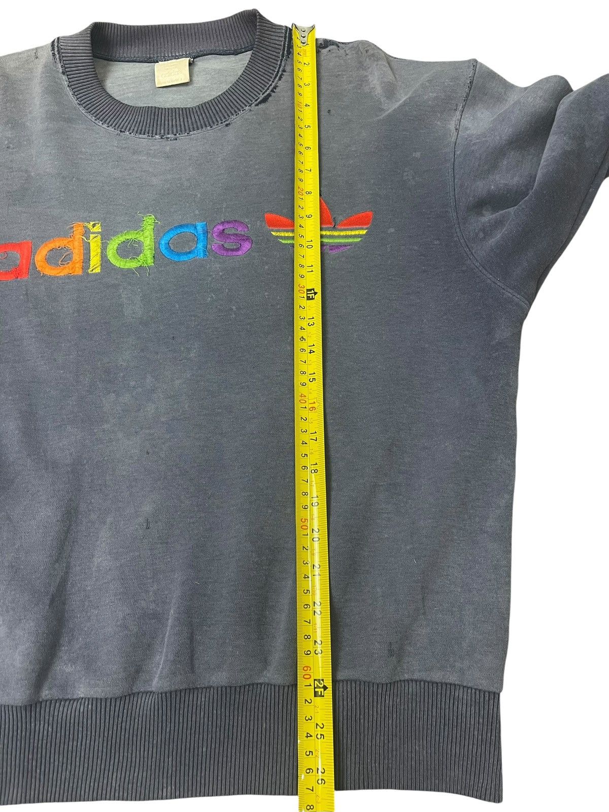 Adidas Vintage Adidas Faded Distressed Sweatshirt Streetwear Size US L / EU 52-54 / 3 - 8 Thumbnail