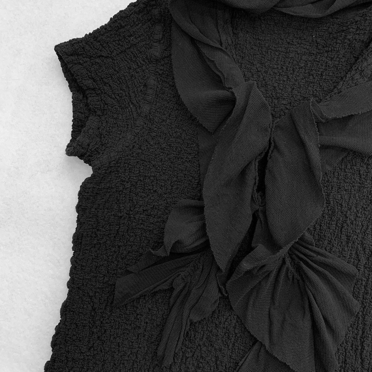 Issey Miyake Issey Miyake me SS2008 Ruffled Mesh Collar Blouse Size M / US 6-8 / IT 42-44 - 2 Thumbnail
