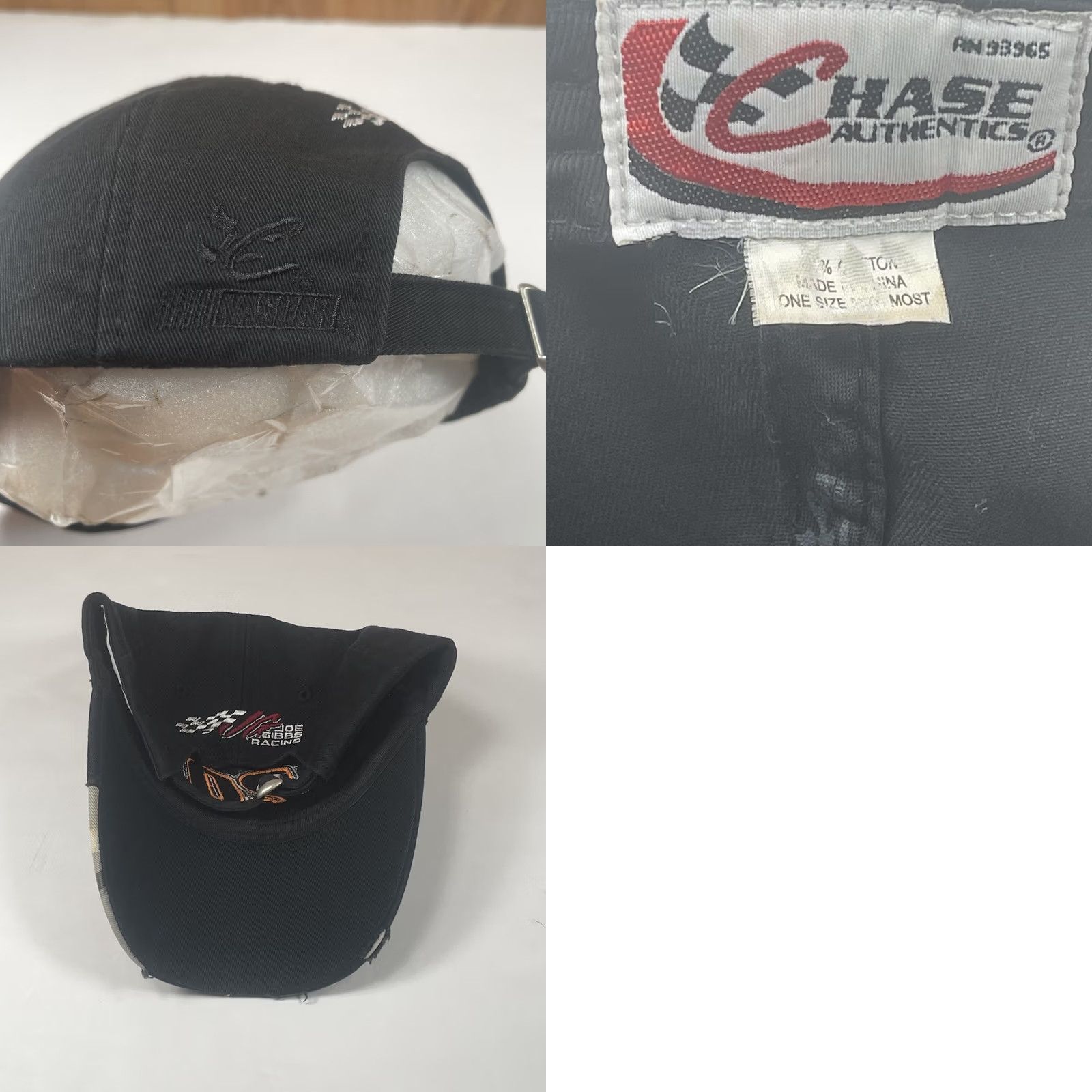 Chase Authentics Chase Authentics NASCAR #20 Joe Gibbs Racing Adult Adjustable StrapBack Hat Cap Black Baseball Cap Mens Cap Size ONE SIZE - 8 Thumbnail